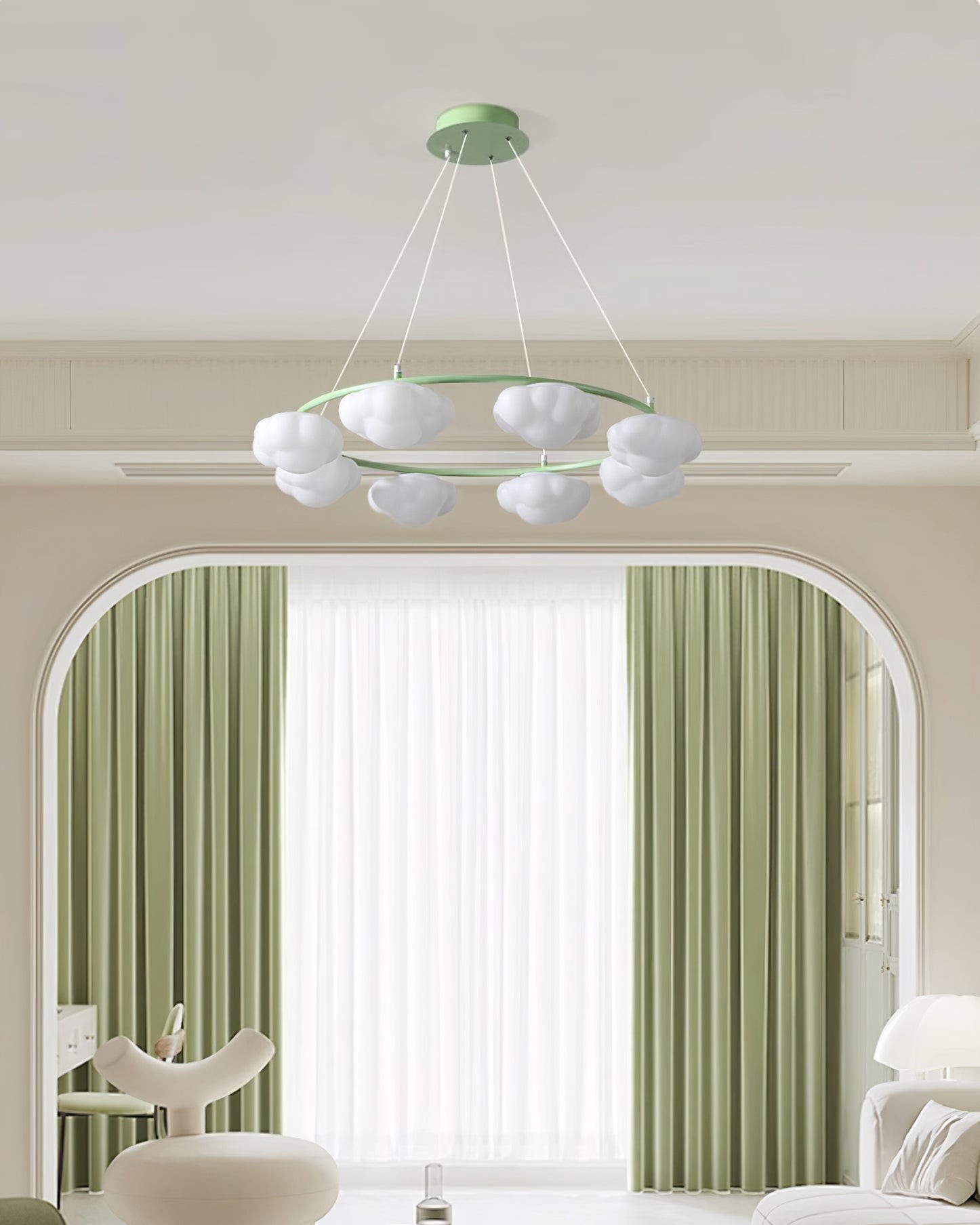 Cream Style Creative Personality Clouds Chandelier K696