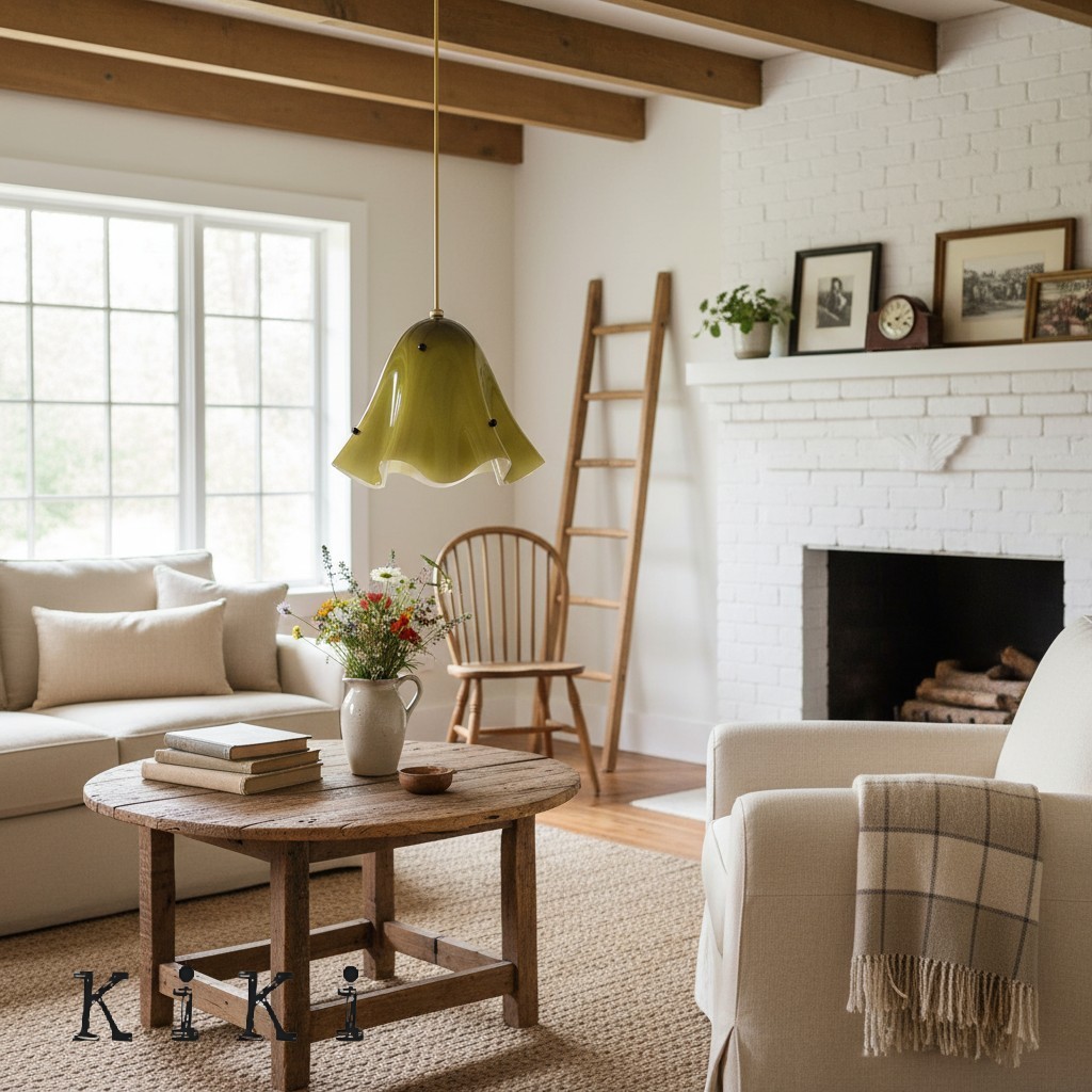 Bellina Vintage Fluted Glass Pendant Light – Mid-century Modern Fazzo  Pendant For Home Decor K897
