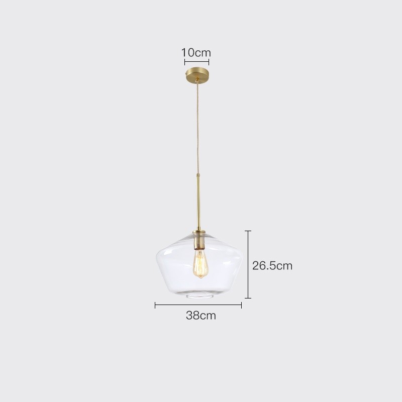 Modern Simple Glass Pendant