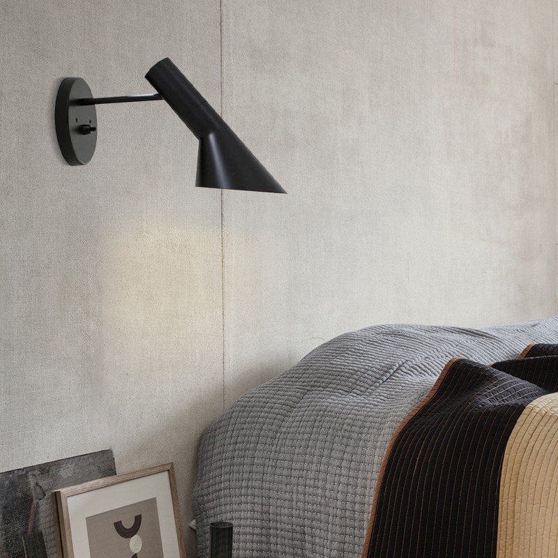 Modern Nordic Metal Wall Lamp - Directional Asymmetrical Sconce for Hallway