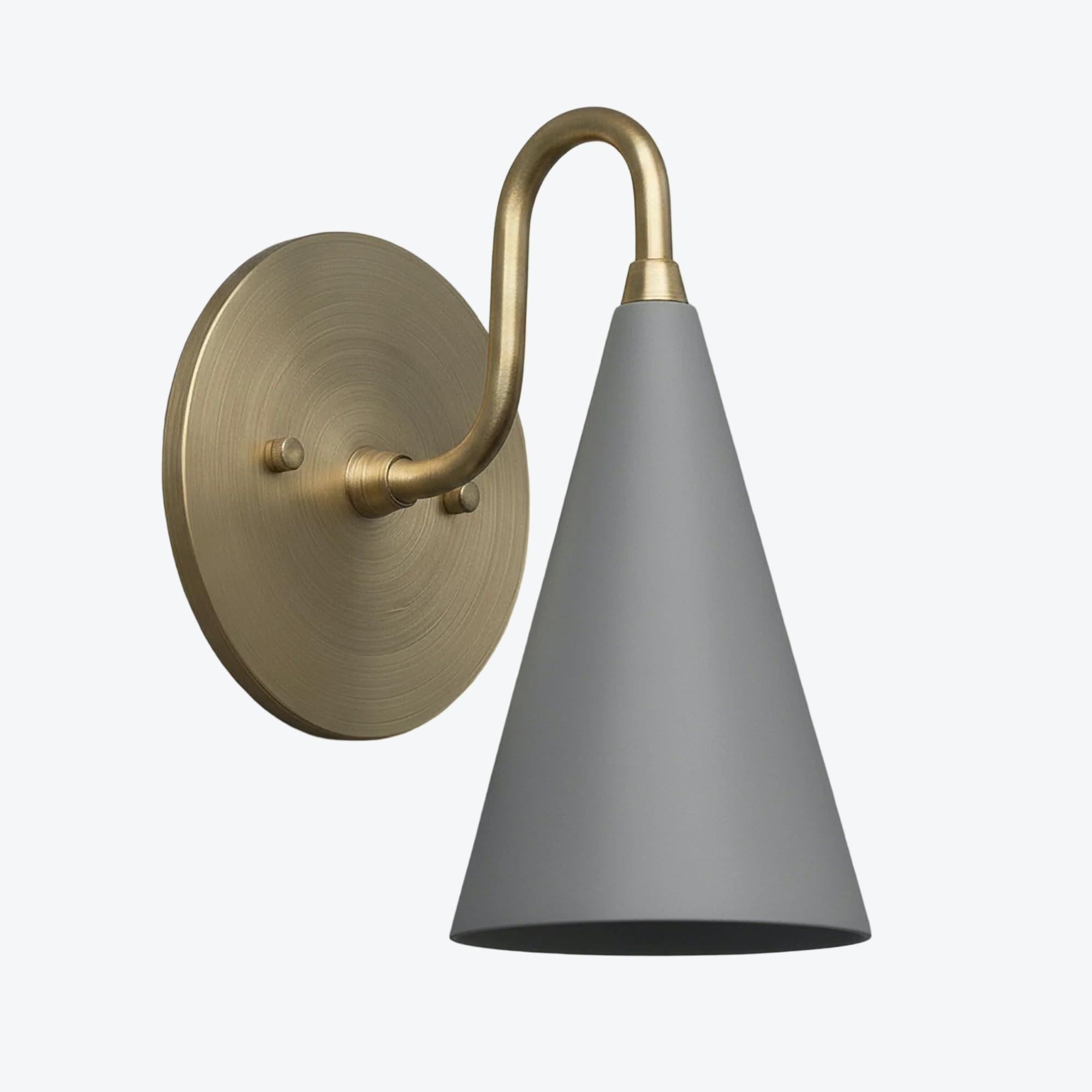 Curva Metal Cone Wall Lamp - Classic Vintage Accent Lighting for Hallway K1736