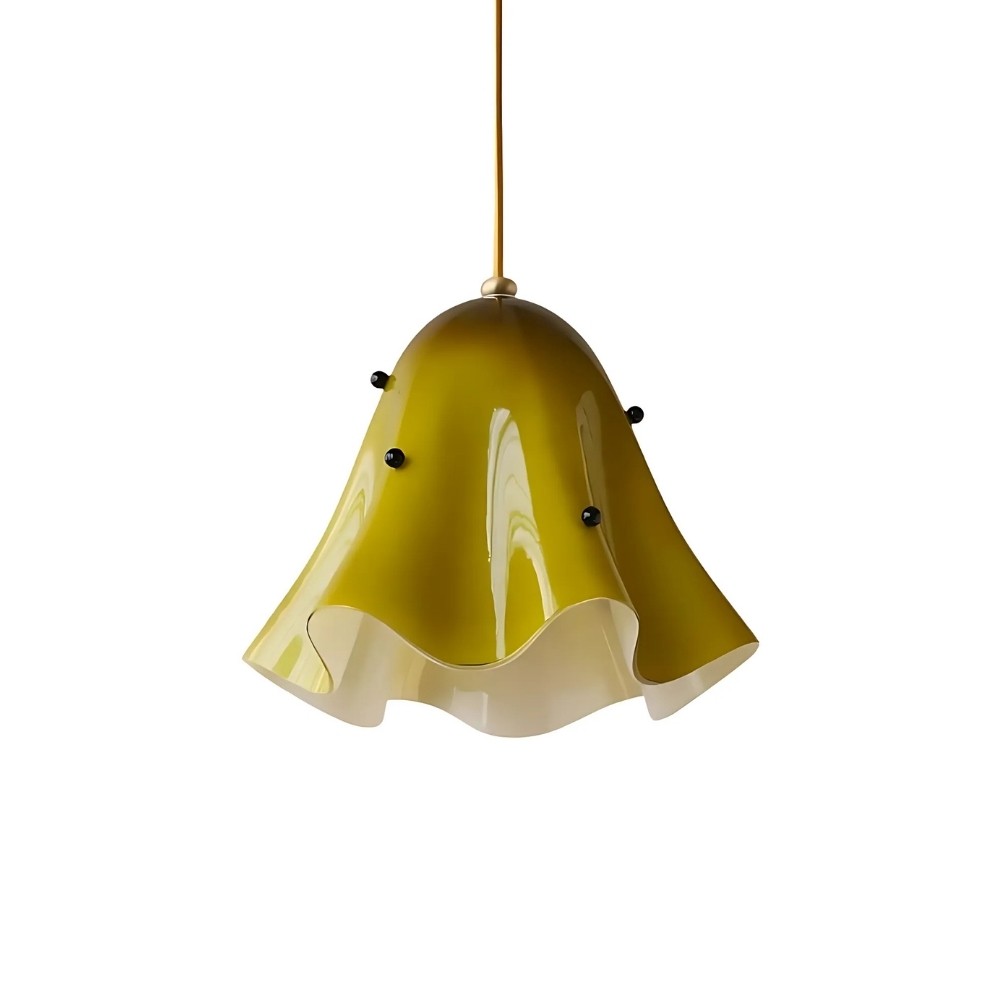 Bellina Vintage Fluted Glass Pendant Light – Mid-century Modern Fazzo  Pendant For Home Decor K897