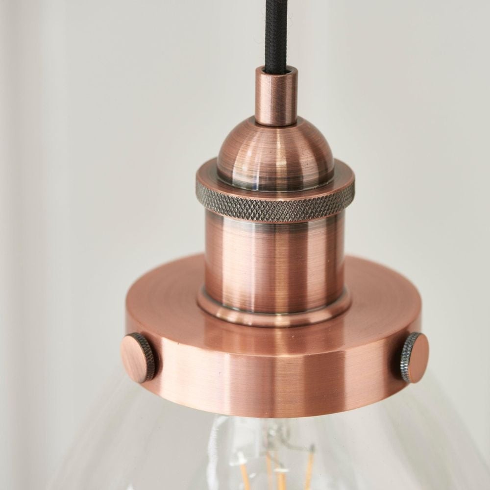 Novera Art Deco Dome Adjustable Height Glass Shade Pendant Light for Living Room K1980
