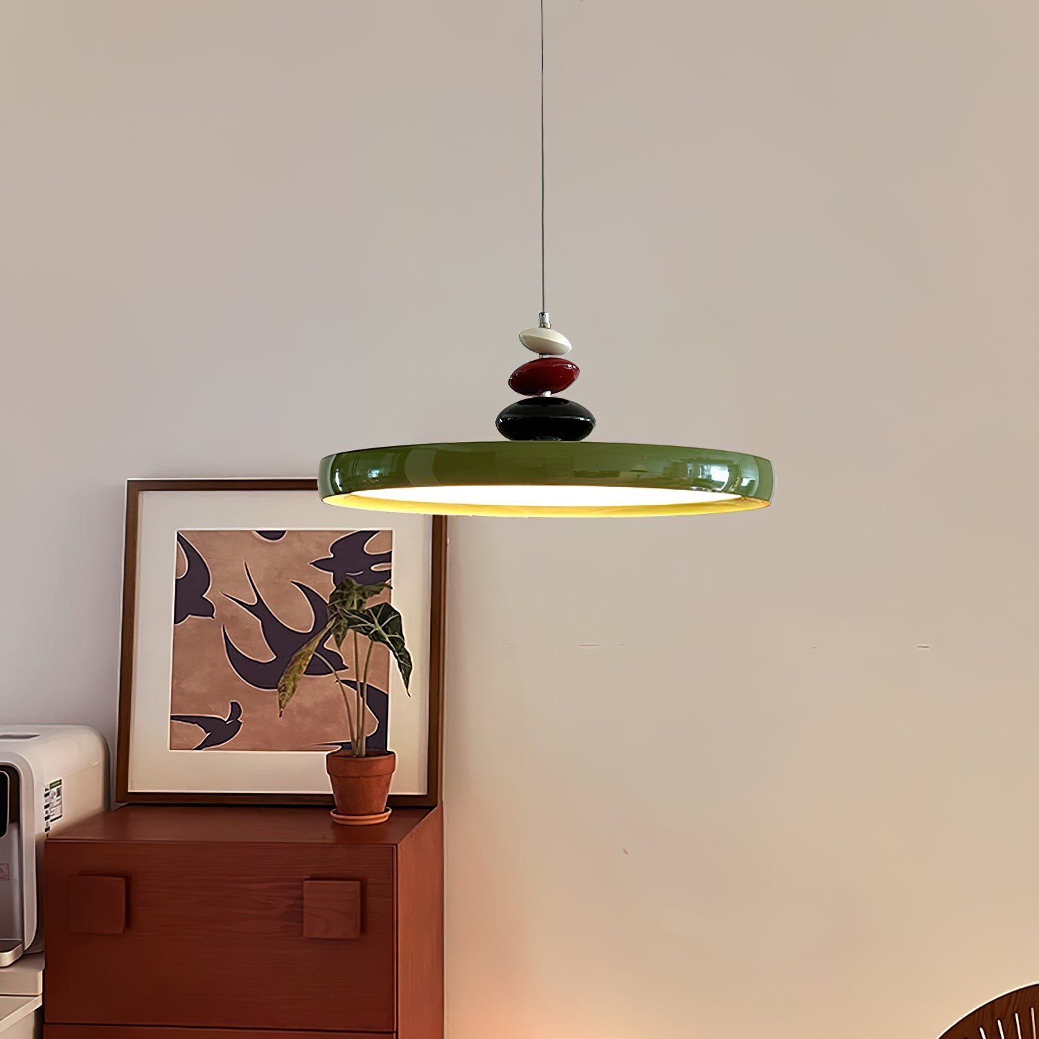 Swing Arm Stone Pendant Light K683