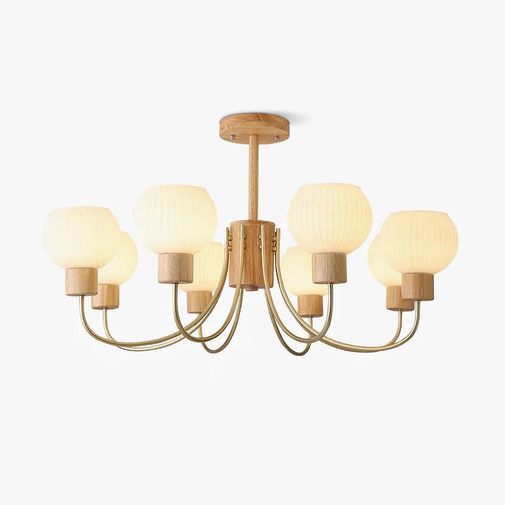 Wabi-sabi Wooden Chandelier K354