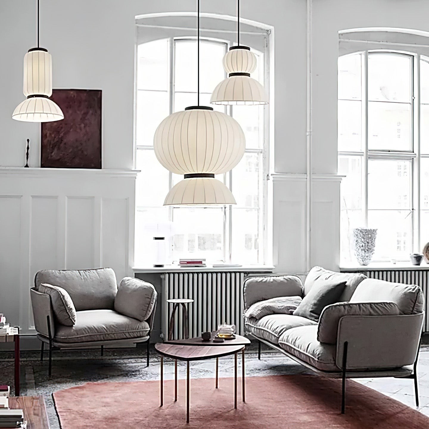 Mulberry Silk Lantern Pendant Light K532