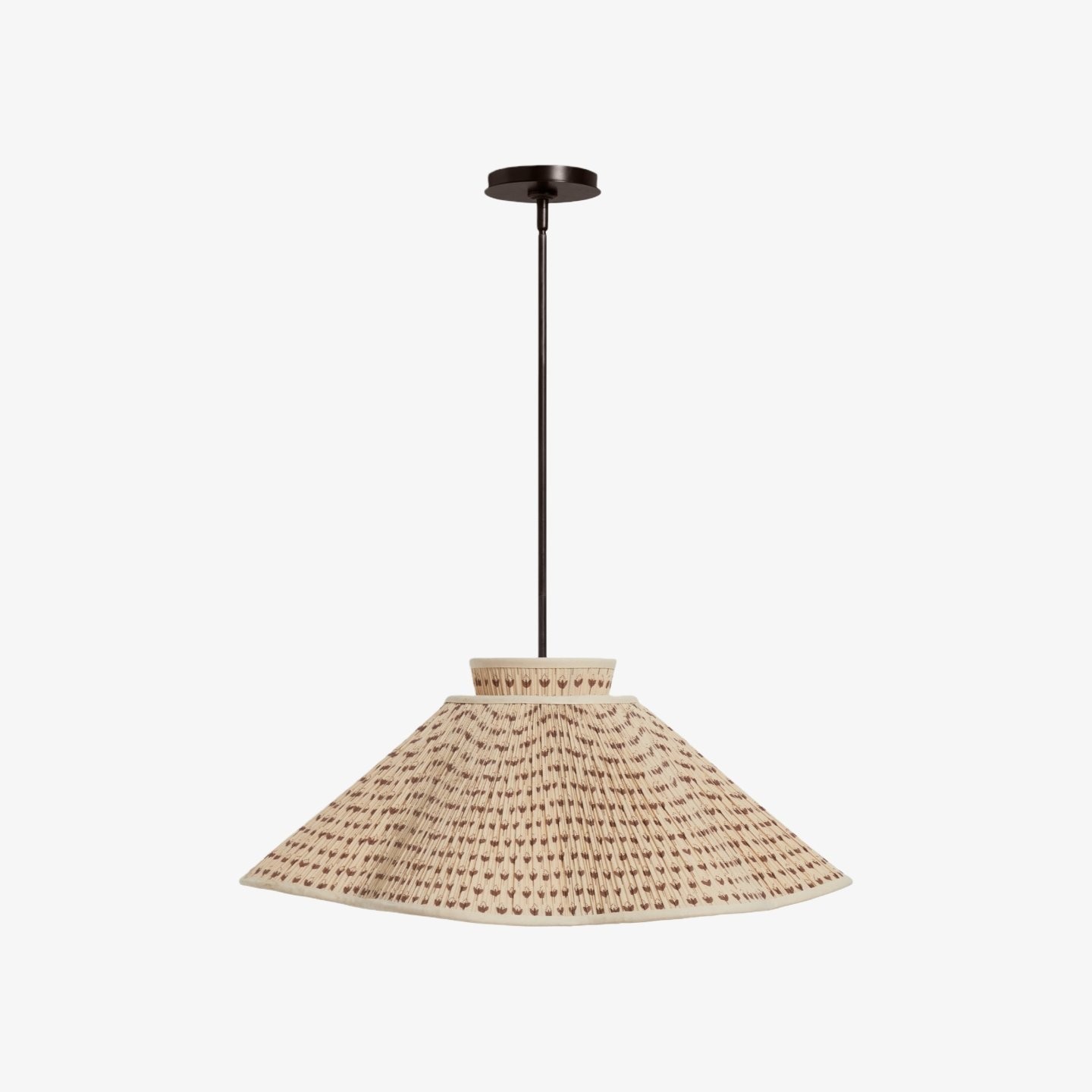 Florevian Modern Linen Pendant Lamp - Art-Inspired Statement Lighting for Dining Space K1629