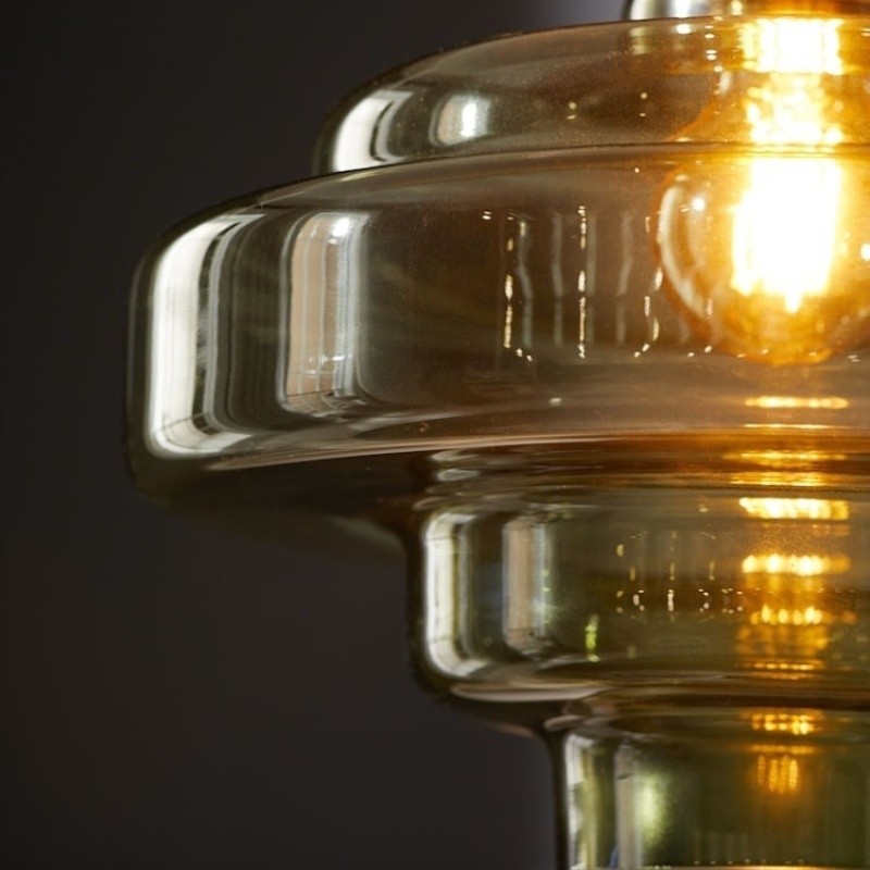 Koloro Bauhaus Glass Pendant Light – Mid-Century Inspired Design for Dining Area or Kitchen K1122