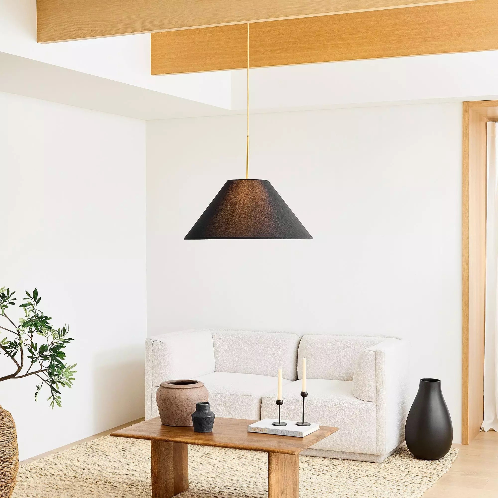 Conica Fabric Cone Pendant Light - Sculptural Modern Style for Cozy Spaces K1331