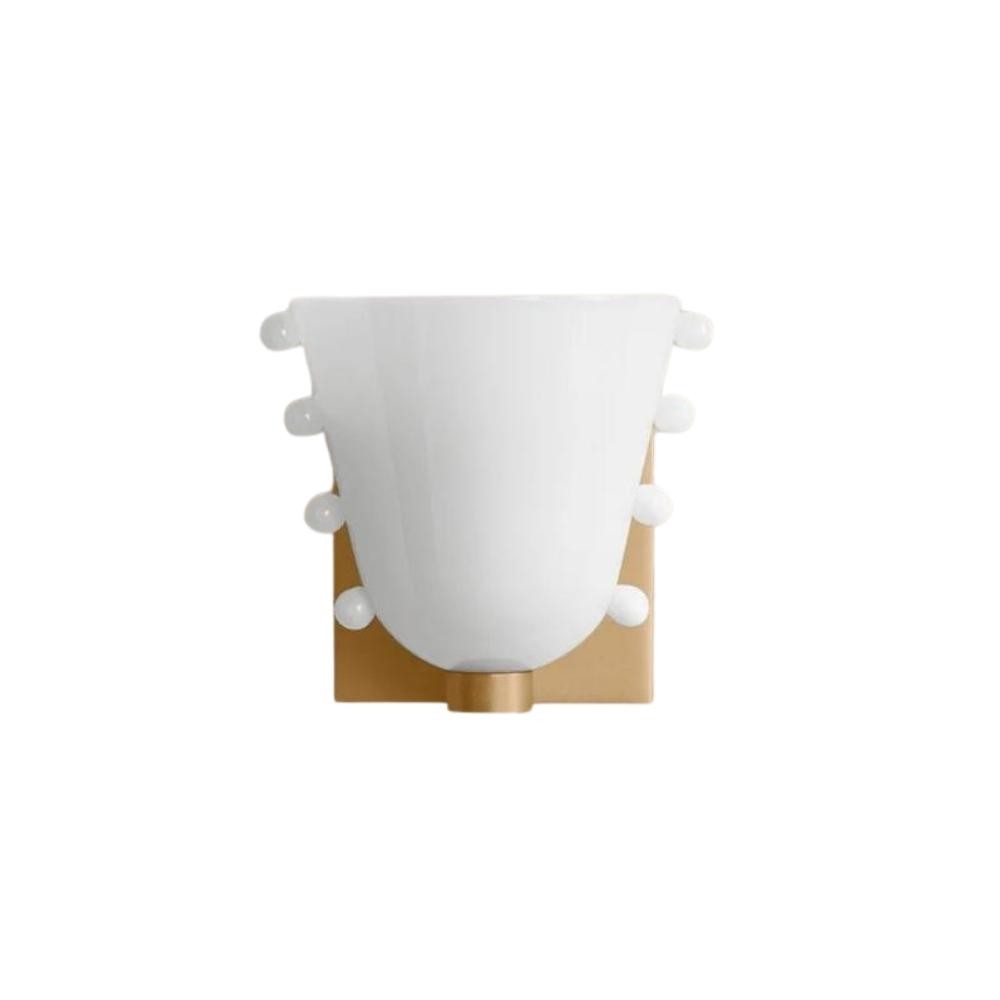 Bellina Colourful Glass Wall Light – Modern Gemma Wall Sconce For Bedroom or Hallway K1130