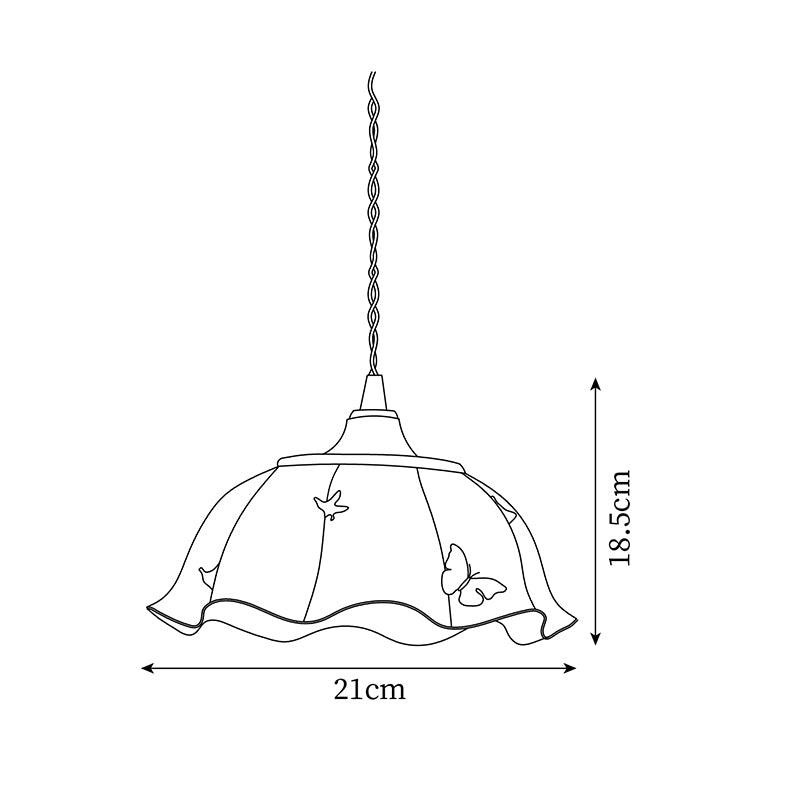 Retro Cream Style Ceramic Pendant Lamp K857