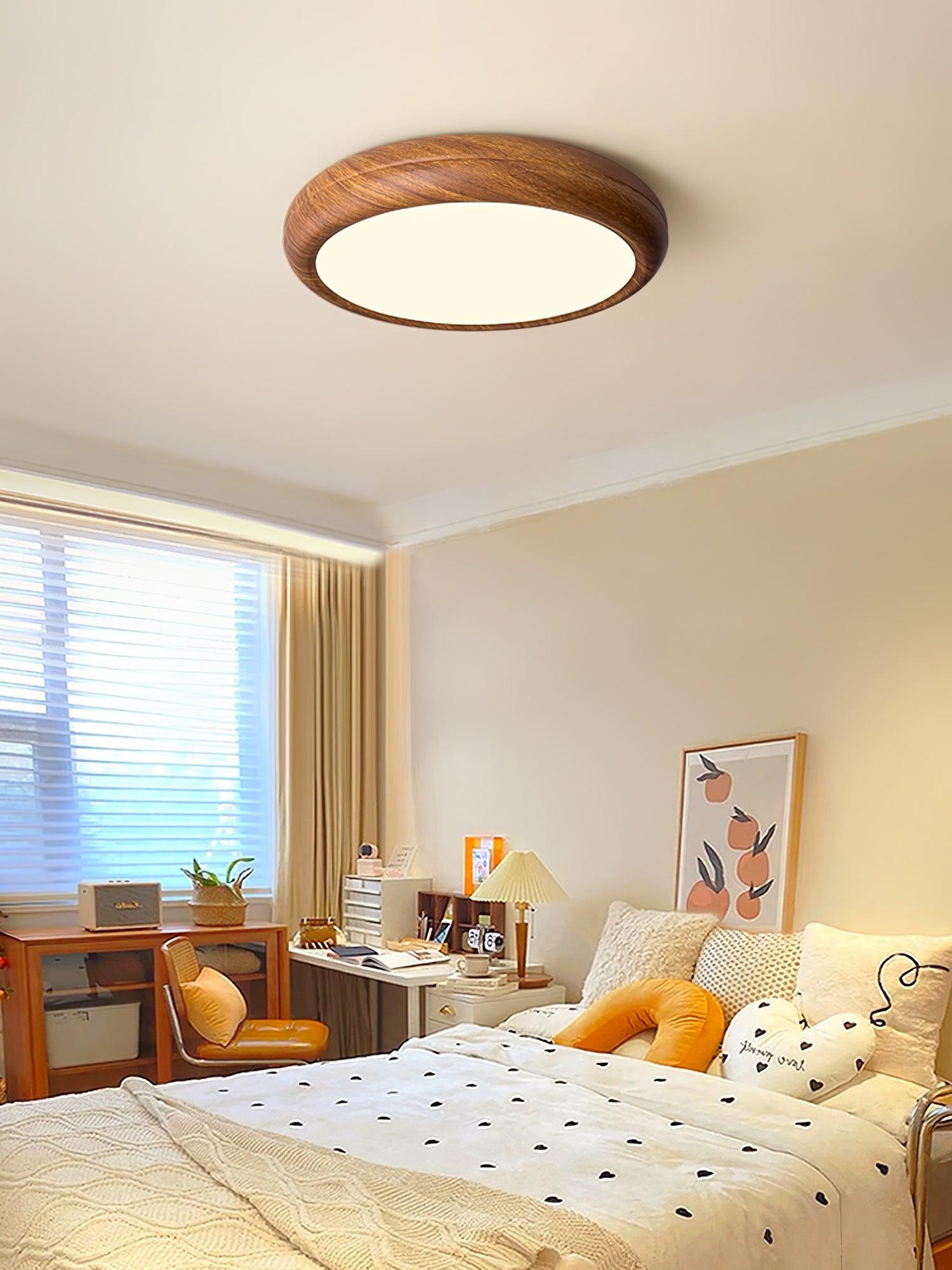 Wood Grain Round Ceiling Lamp K776