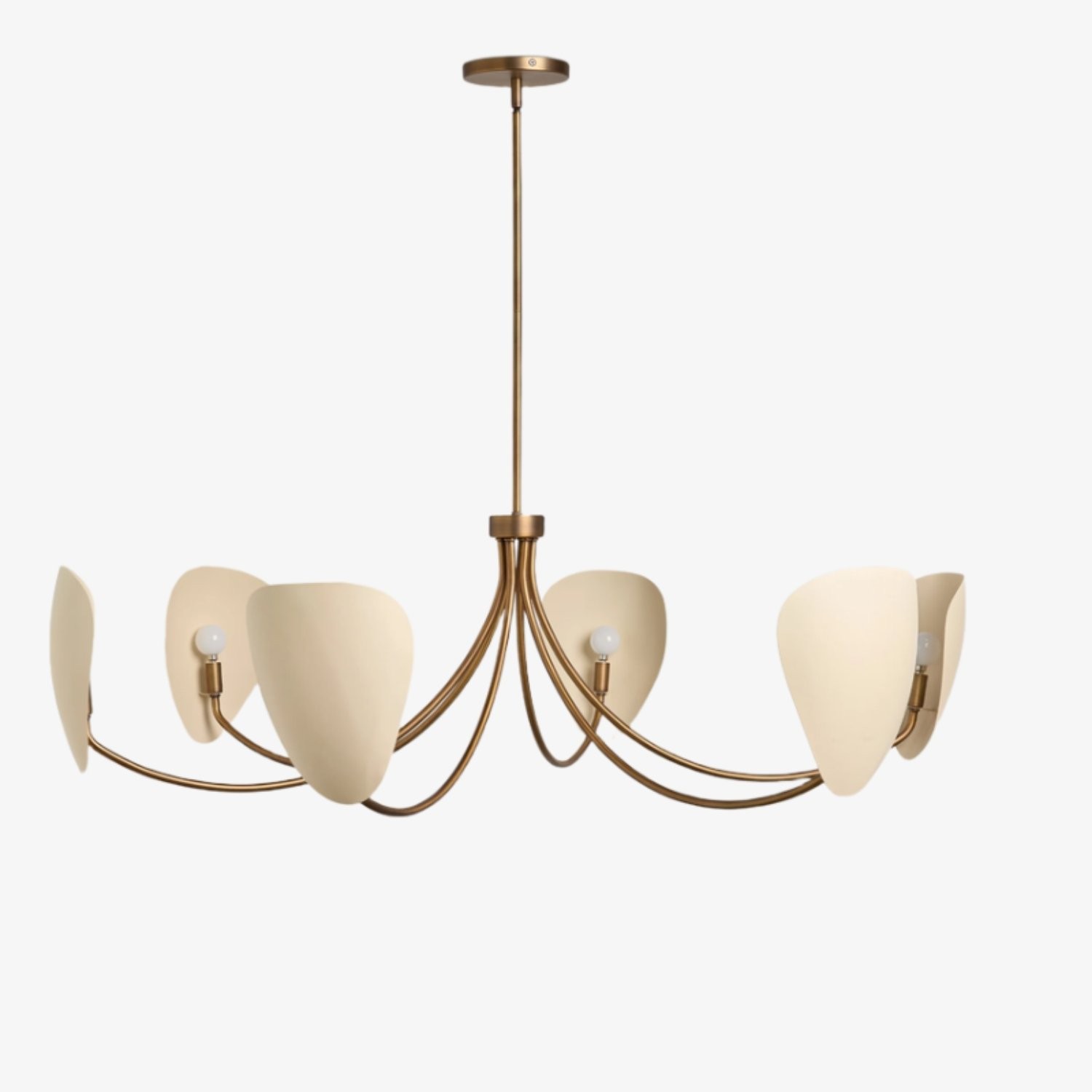 Shella Artistic Chandelier - Curved-arm Design for Dining rooms or Living Rooms K1655