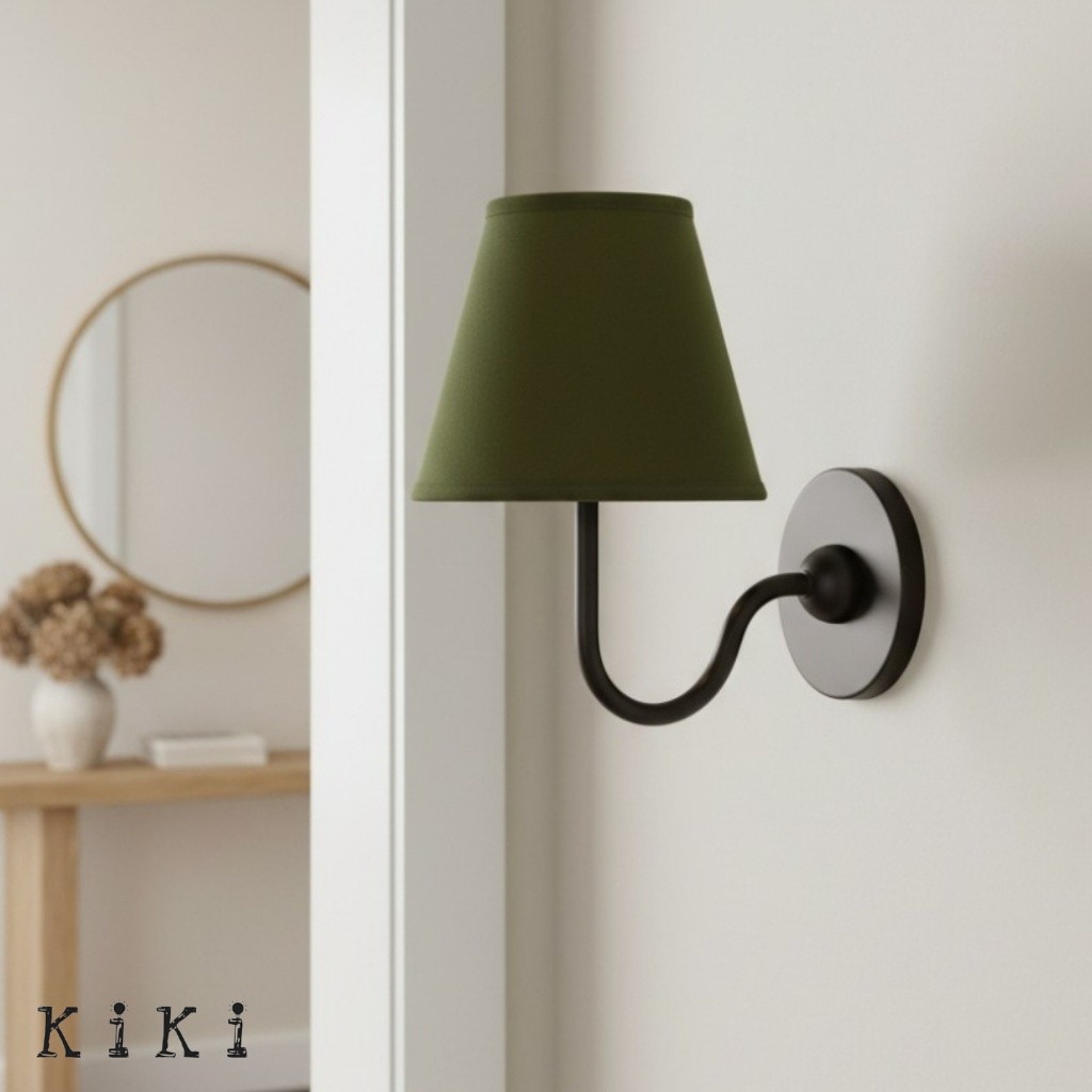 Luvora Pleated Fabric Shade Wall Sconce – Modern Classic Indoor Lighting K1306
