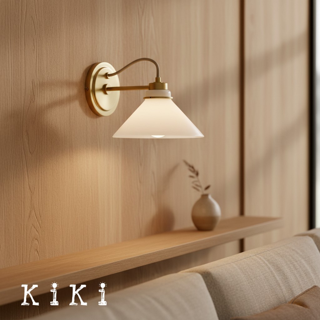 Aurenza Farmhouse Wall Sconce – Metal Or Glass Lighting for Entrance or Bedroom K1140
