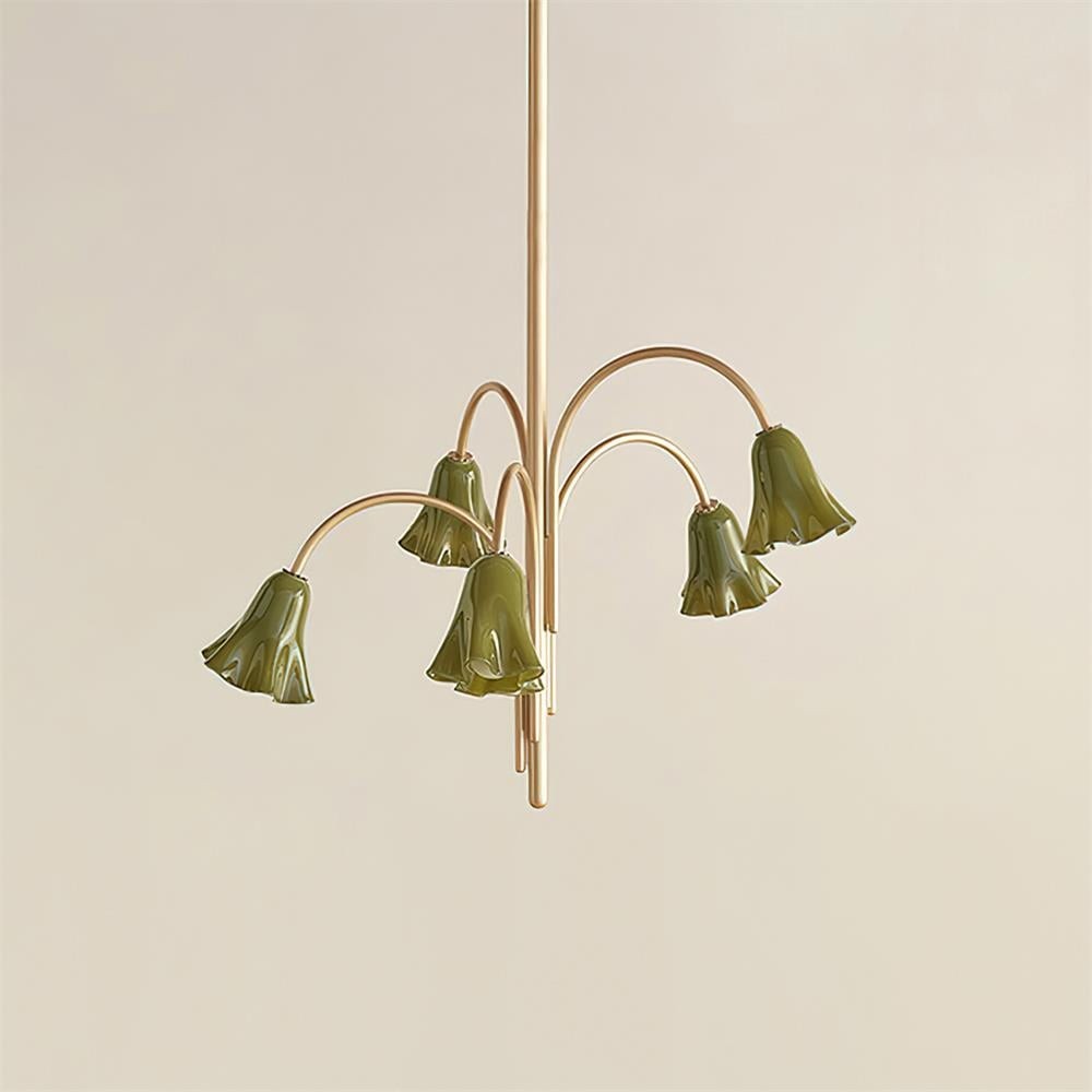 Bellina Artistic Glass Chandelier – Elegant Versatile Vera Lighting K1134