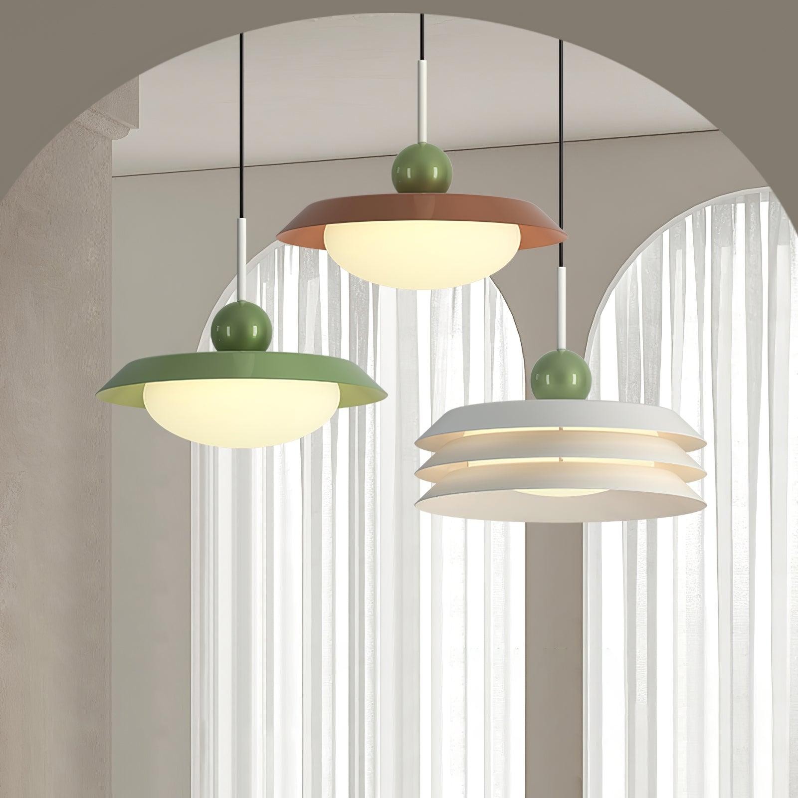 Nordic Creative Cream Style Multi-Layer Pendant Lamp For Living Room K529