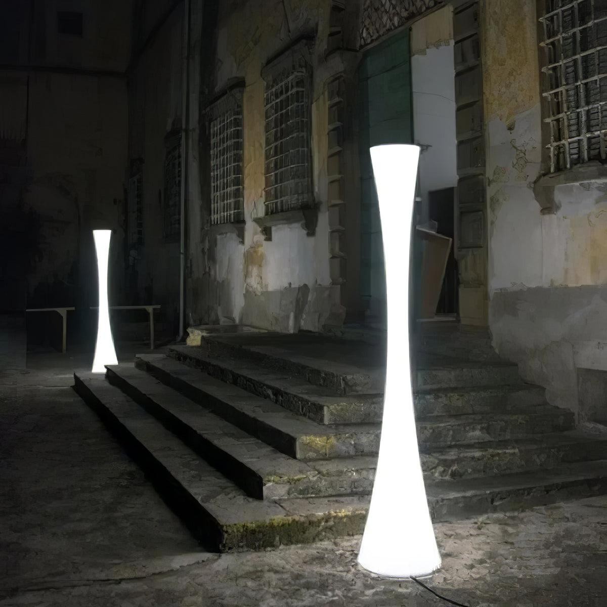 Romantic Simple White Column Floor Lamp K819