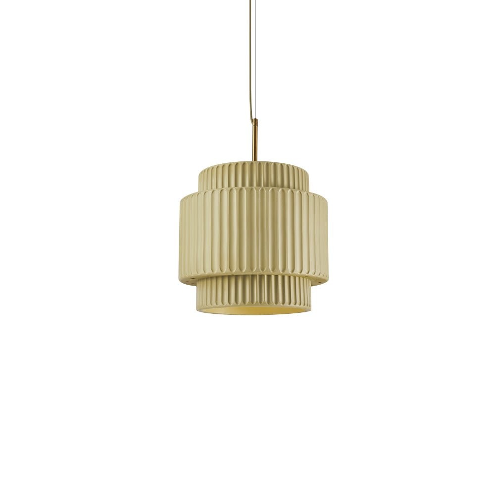 Cream Style Resin Drum Pendant Light K187