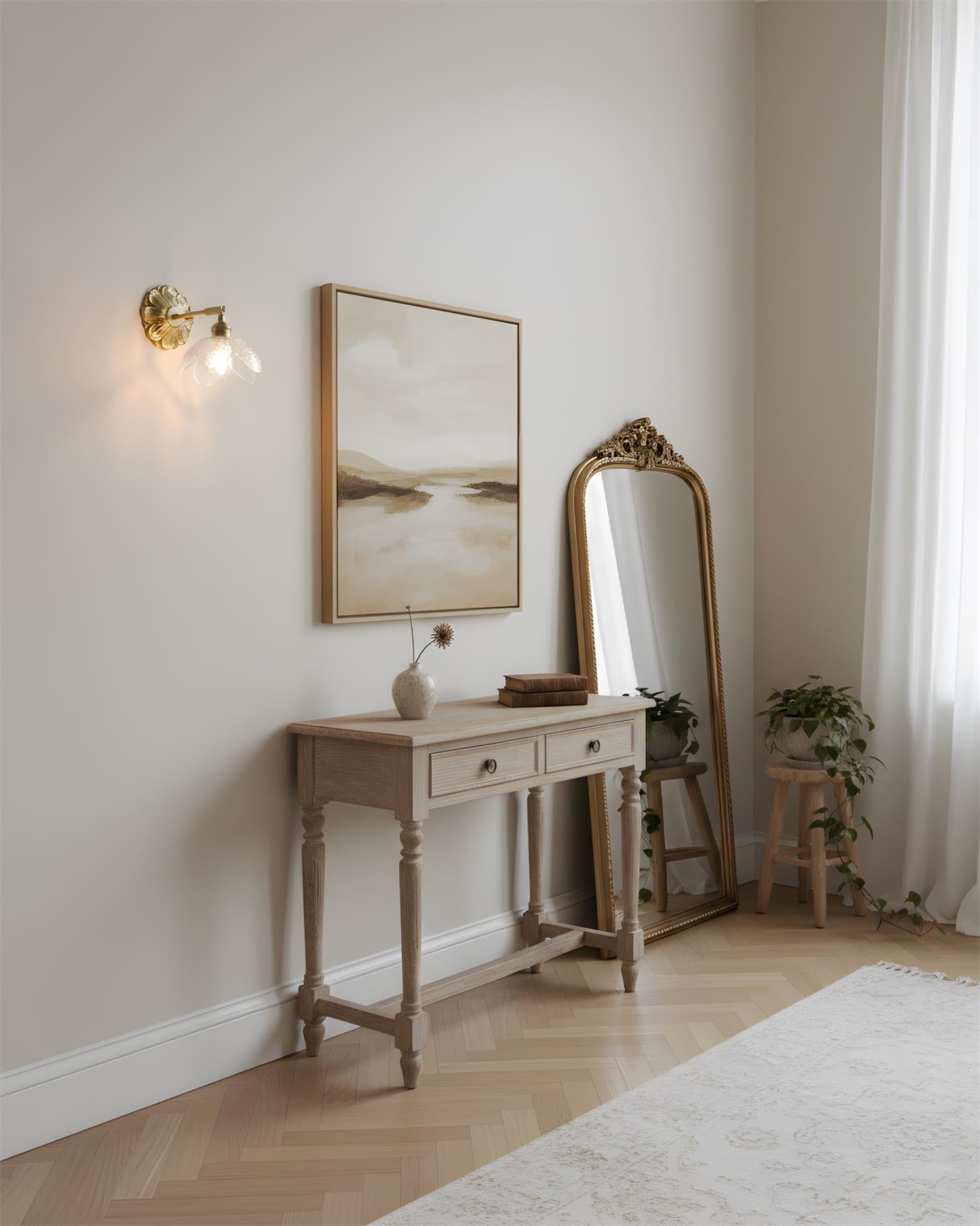 Nacre Petal Wall Lamp D326