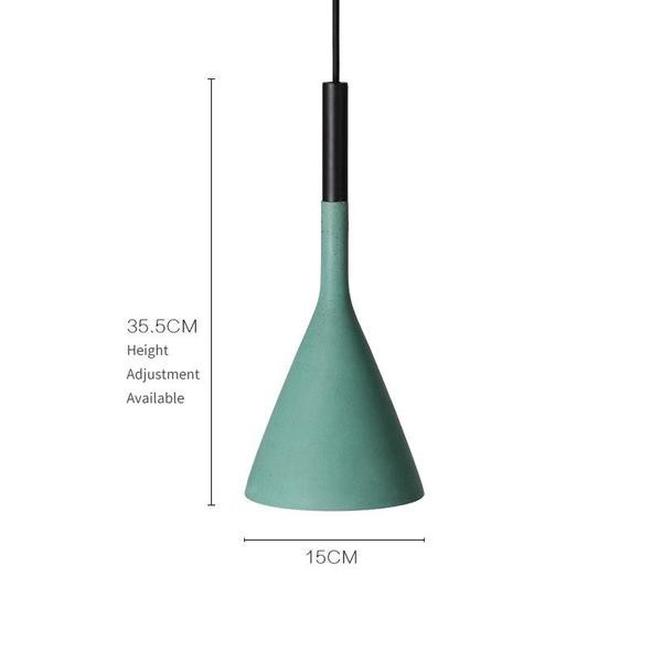 Minimalist Aplomb Pendant Light - Cement Cone Pendant Light for Kitchen Island