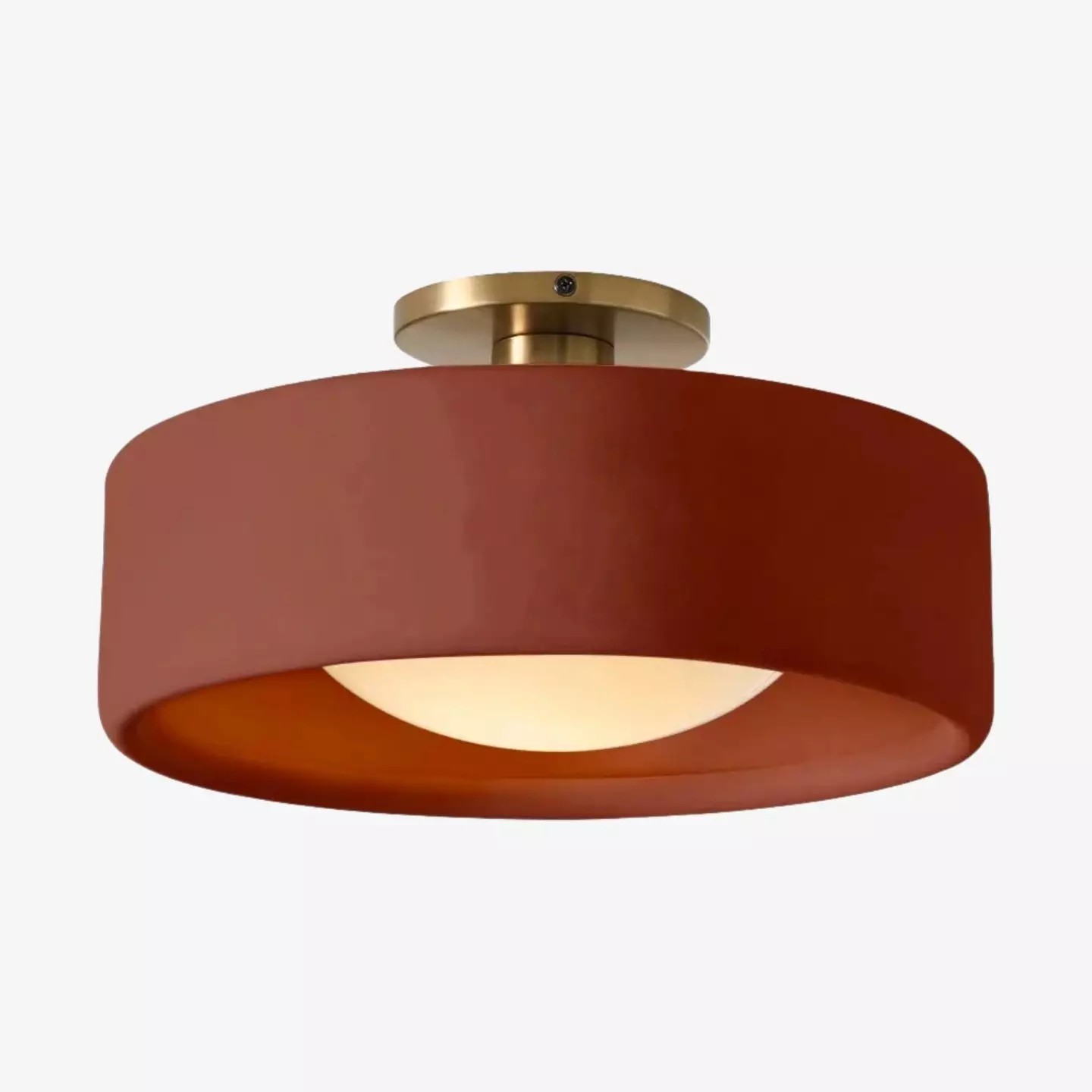 Cerova Modern Porcelain Flush Mount Ceiling Light– Elegant Ivory Shade K1373