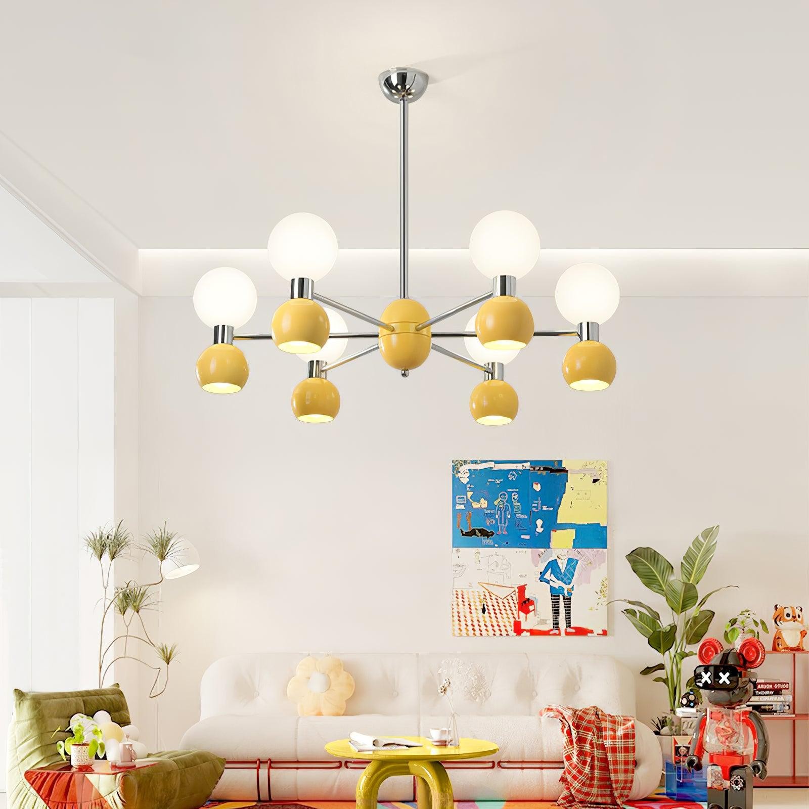 Modern Minimalist Multiple Head Metal Chandelier K741