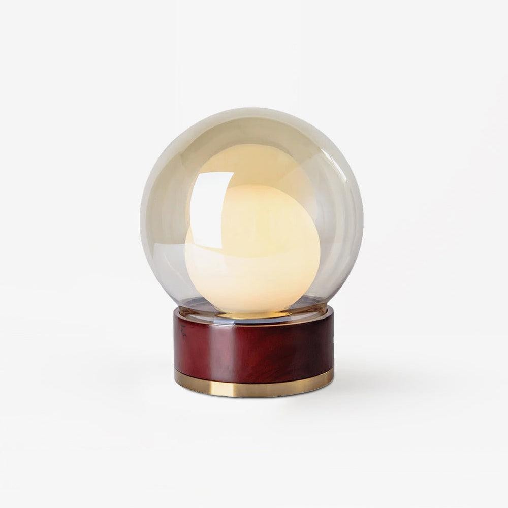 Simple Creative Wood Orb Table Lamp K628