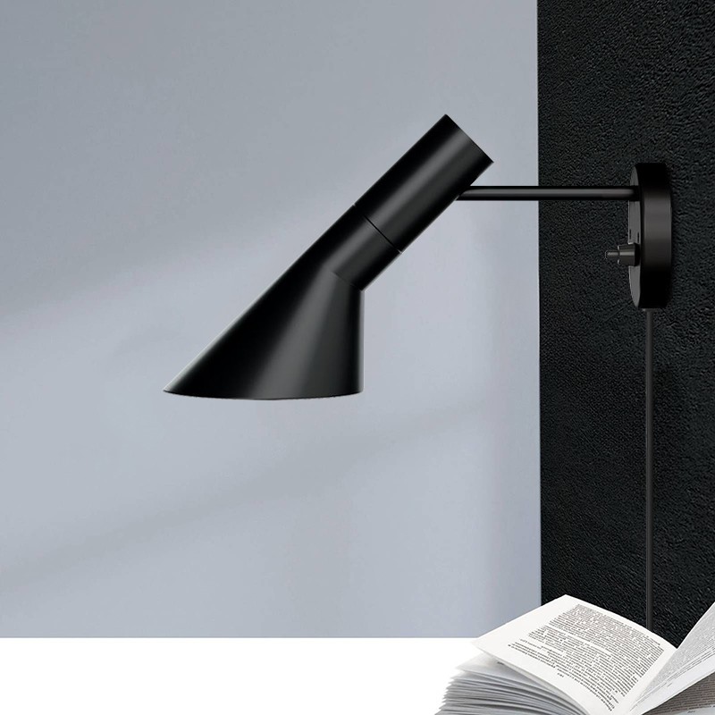 Modern Nordic Metal Wall Lamp - Directional Asymmetrical Sconce for Hallway