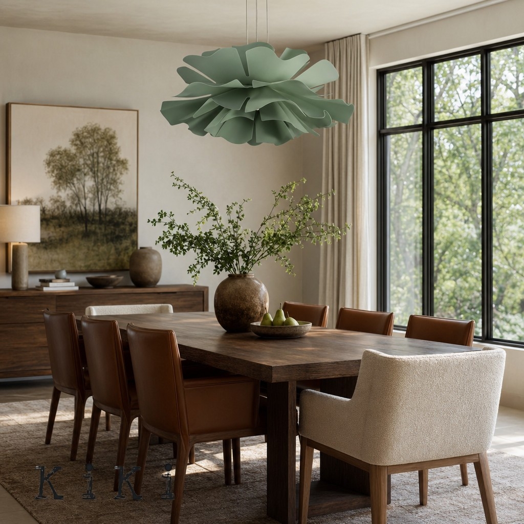 Elegant Flower Pendant Lamp - Modern Lighting for Dining Room and Living Area