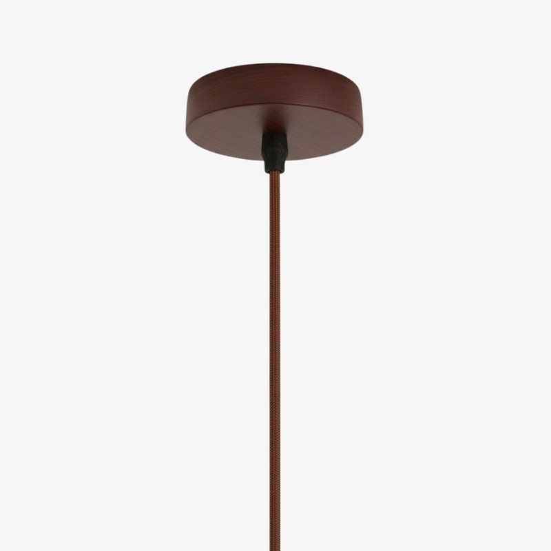 WabiLum Minimalist Japanese Travertine Wood Pendant Light - Elegant Home Lighting for Bedroom K2258