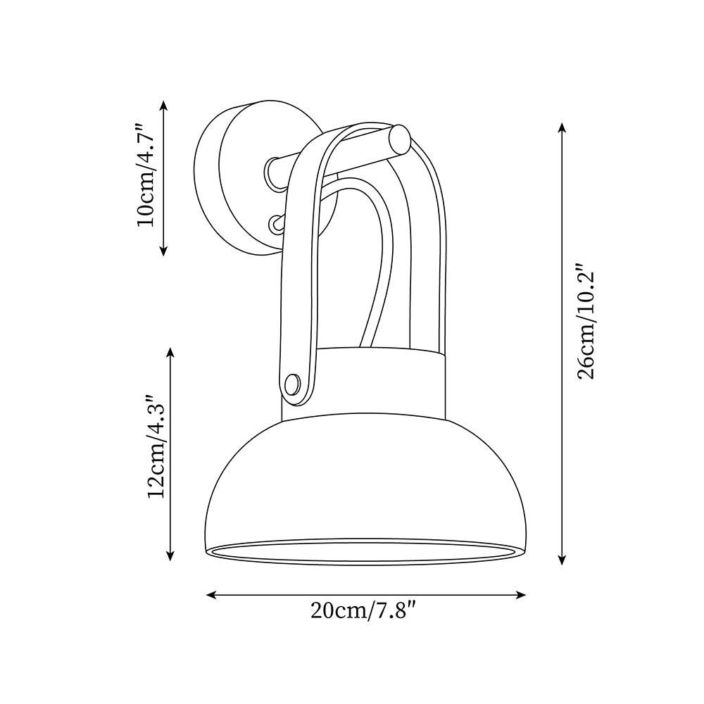 Personalized Creative Curved Portable Wall Lamp K298