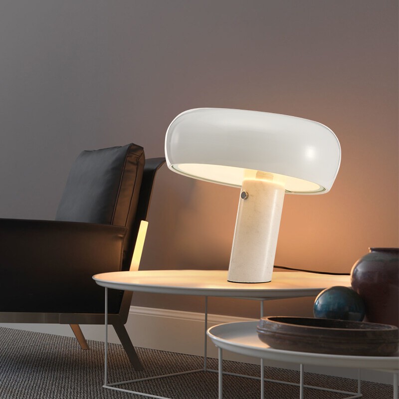 Iconic Genuine Marble Base Snoopy Table Lamp  - Modern Light for Home
