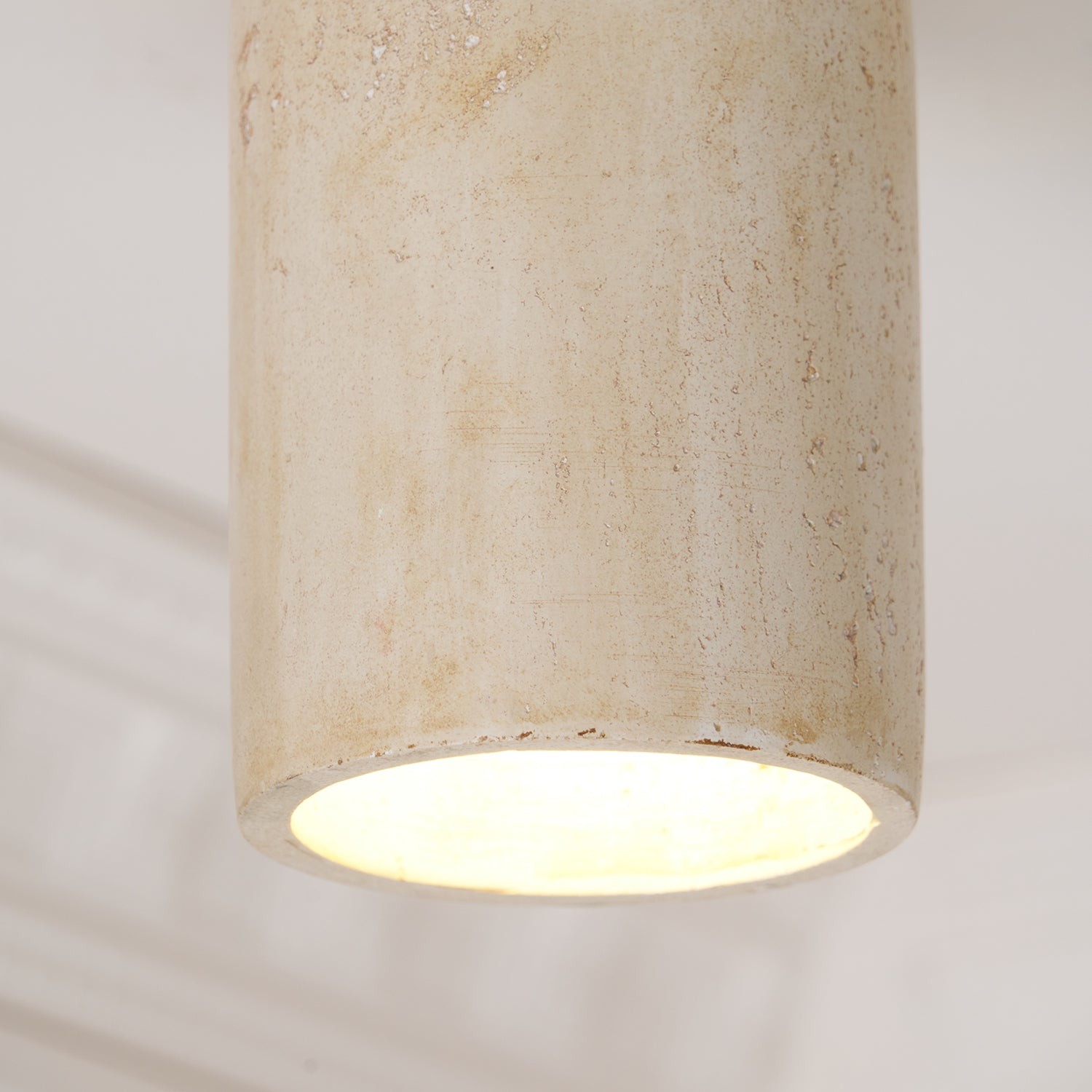 Marble Travertine Column Ceiling Lamp K688