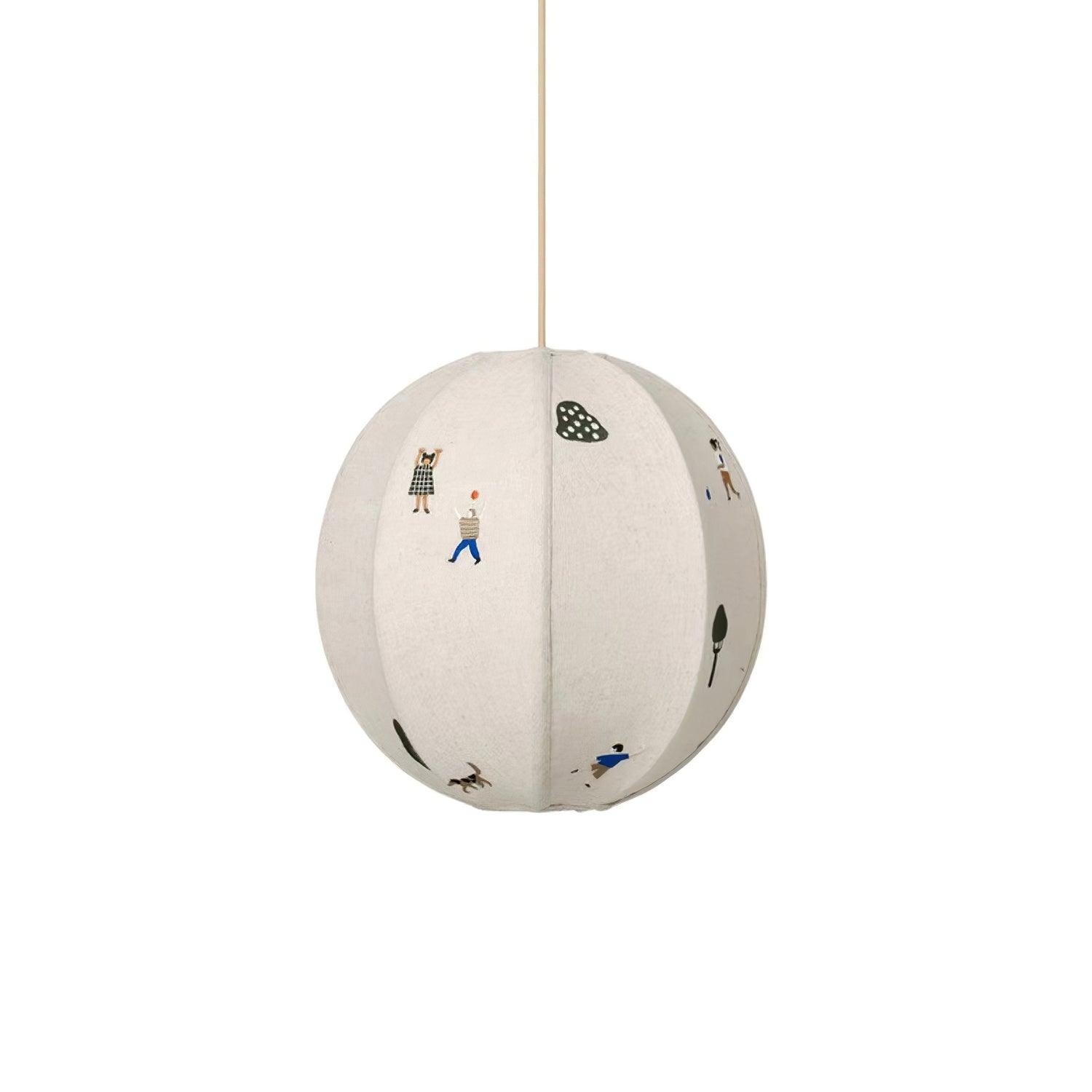 Park Embroidered Textile Pendant Lamp K576