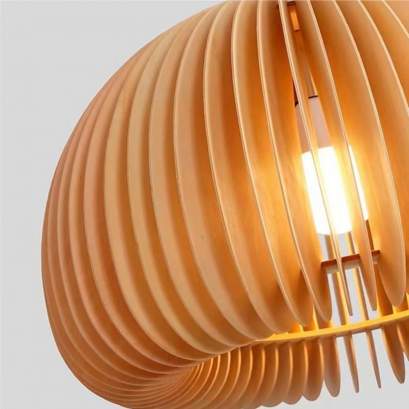 Creative Wooden Pumpkin Pendant Lamp K134