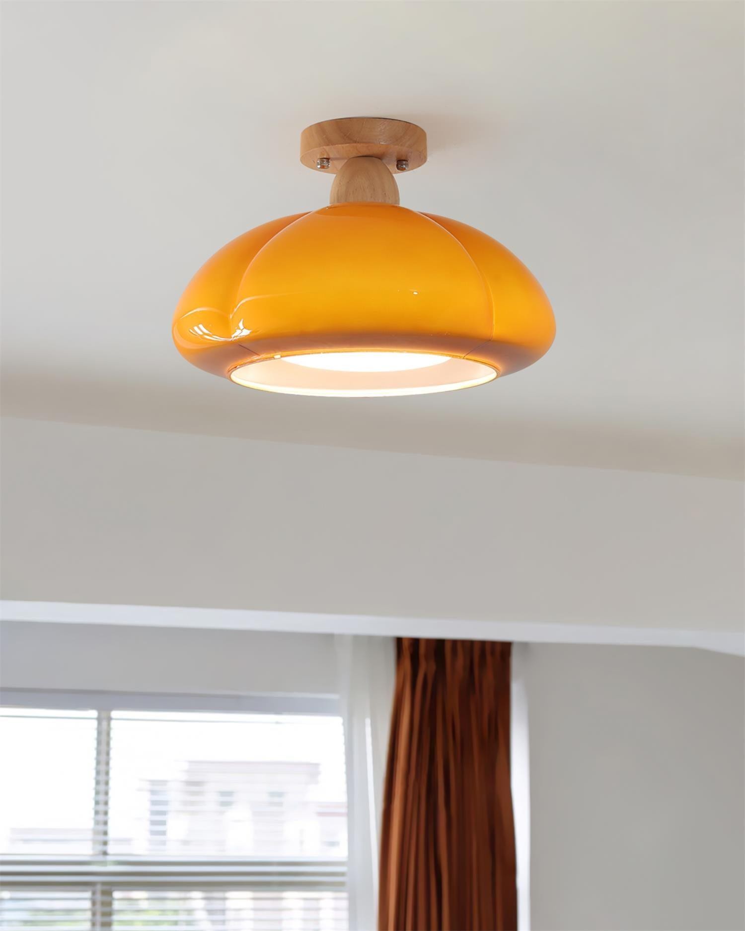 Pumpkin Glass Ceiling Light For Kitchen K320