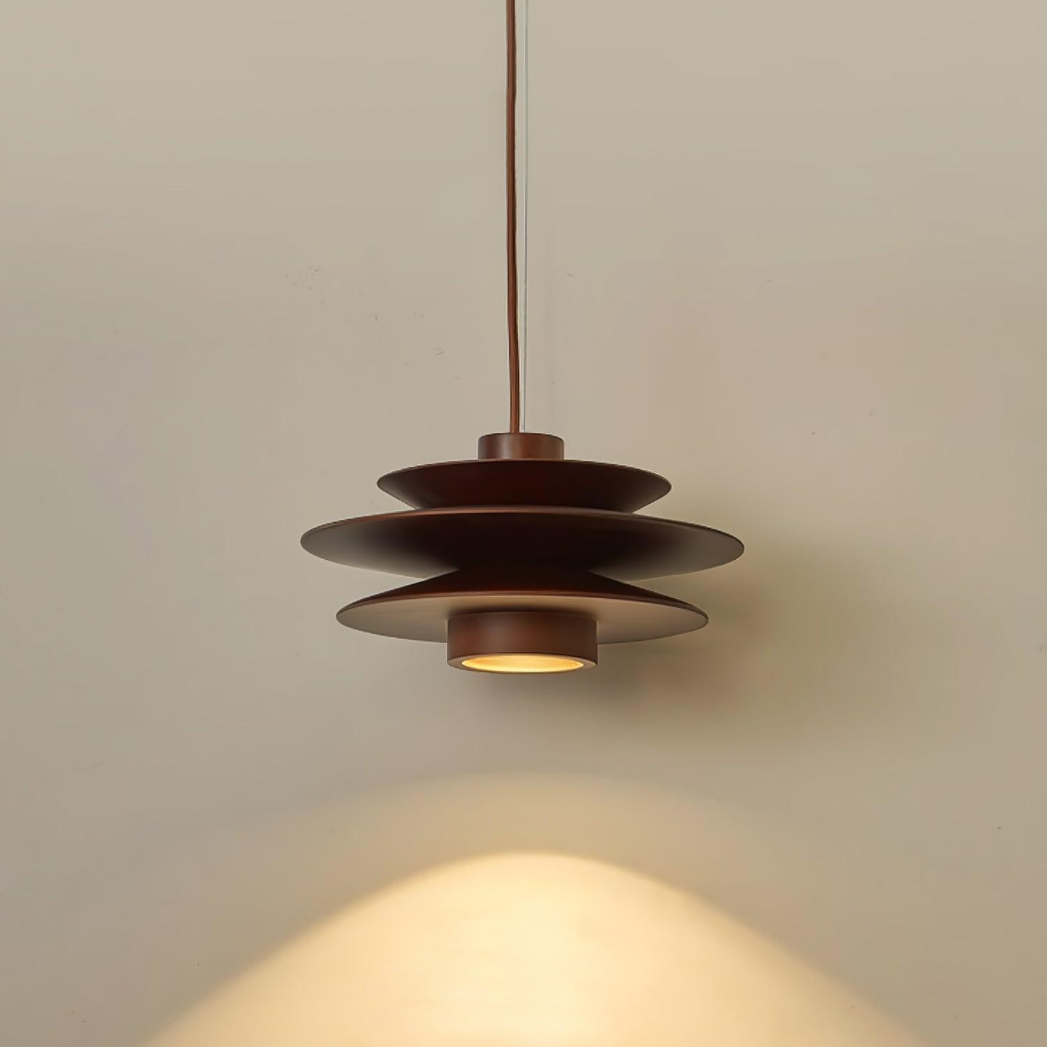 Multi Tiered Disc Pendant Lamp K299