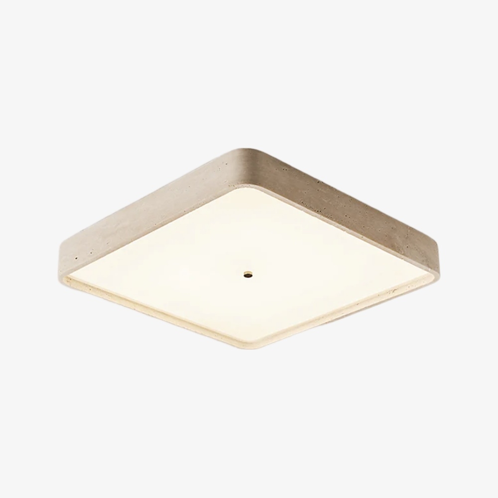Zenthoris Travertine Ceiling Light Minimalist Flush Mount - Modern Ambient Hallway Lighting K2279