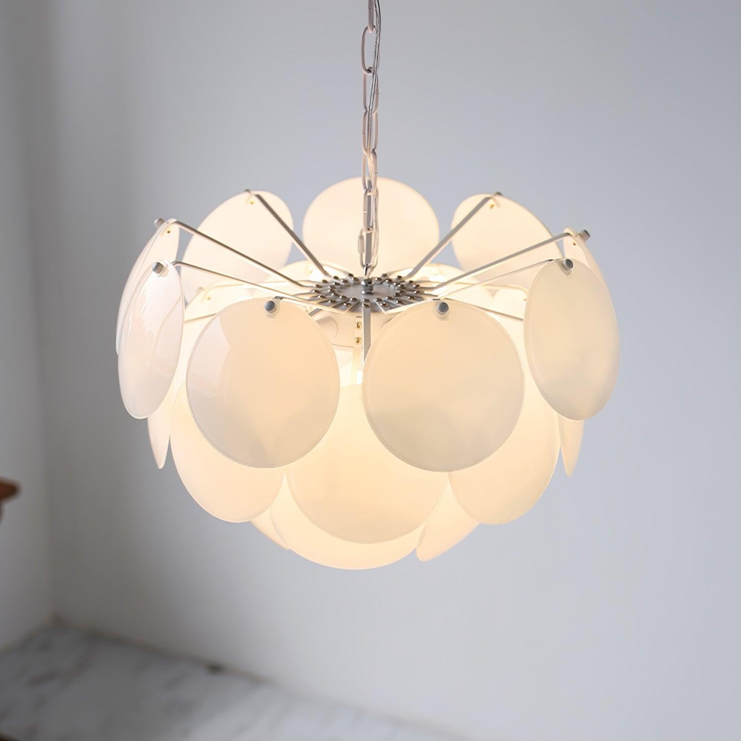 Luxury Fashion Luminous Petal Glass Chandelier K473