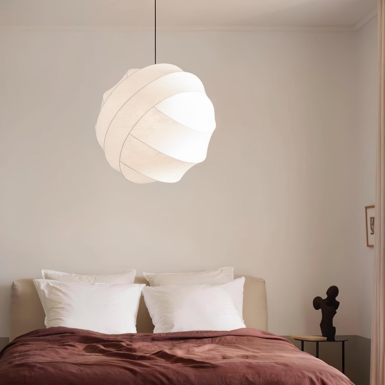 Wabi-Sabi Style Fiber Cocoon Pendant Lamp K732