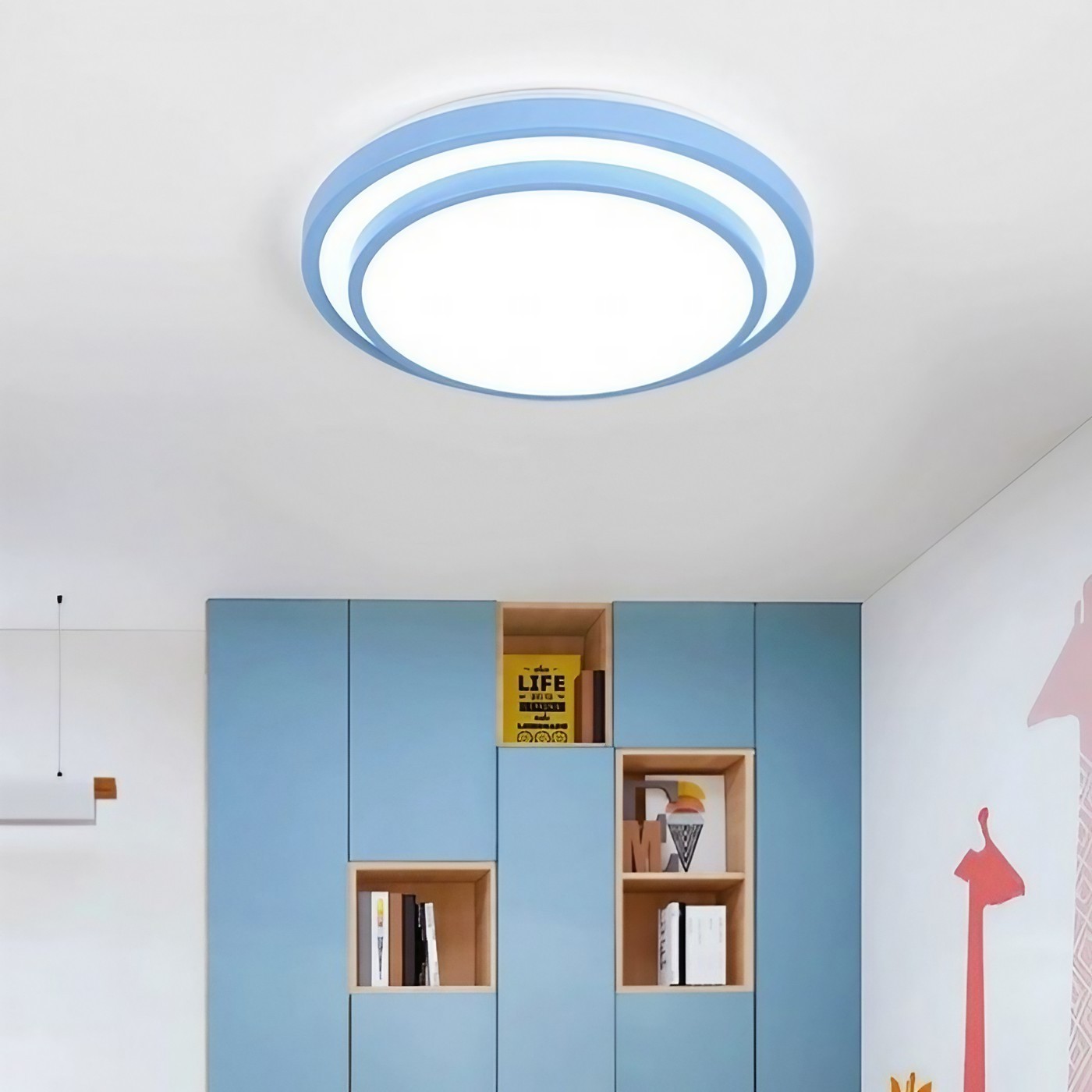 Modern Macaron Disc Flush Mount Ceiling Lamp K781