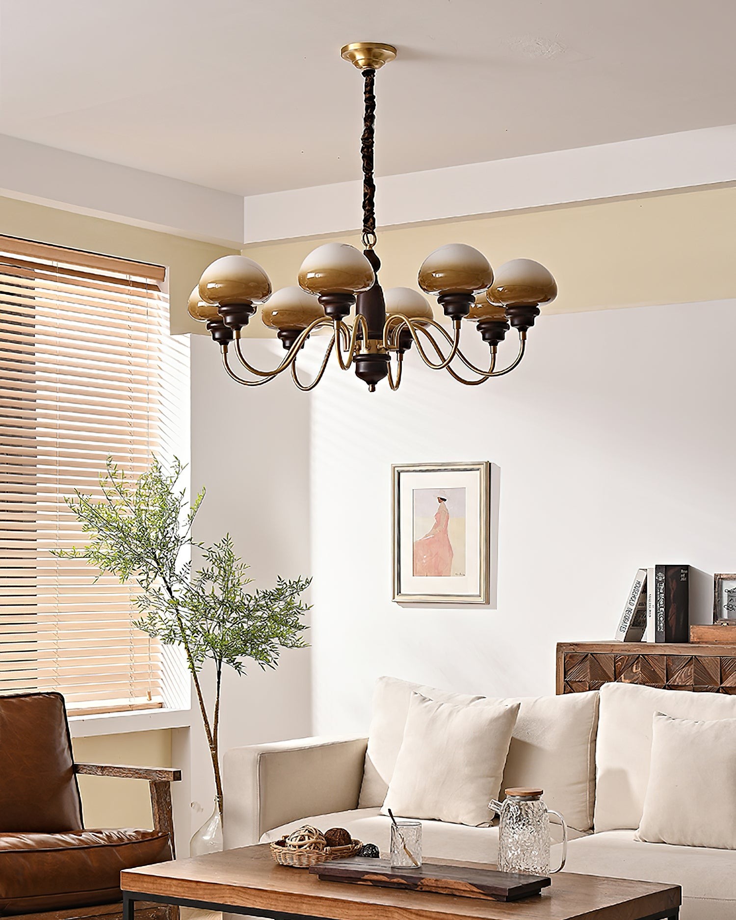 American Retro Mushroom Chandelier K543