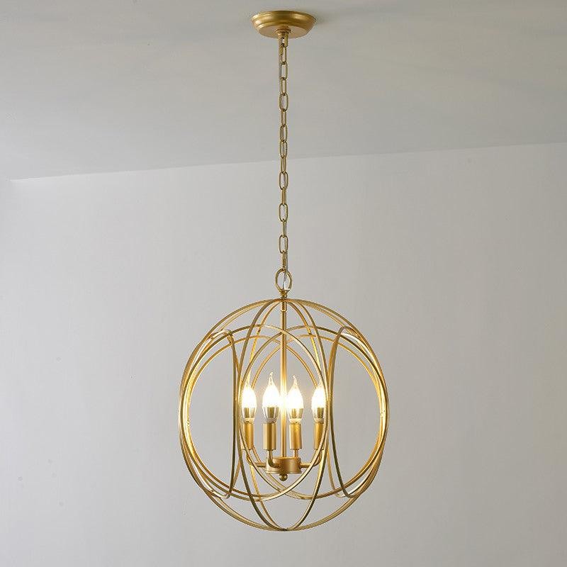 Hollow Metal Line Retro Pendant Light K554
