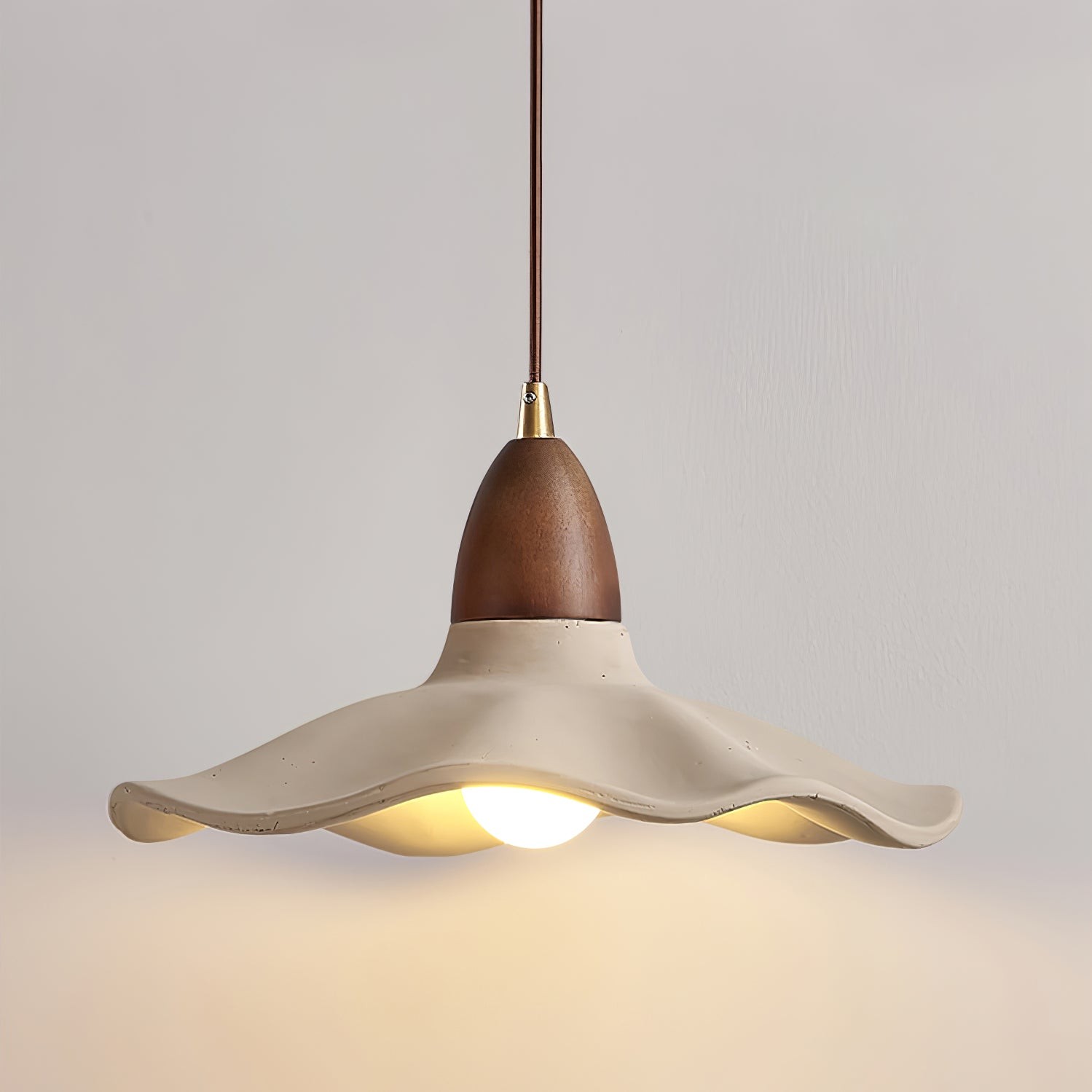 Japanese Wabi-Sabi Style Cement Wave Pendant Lamp K309