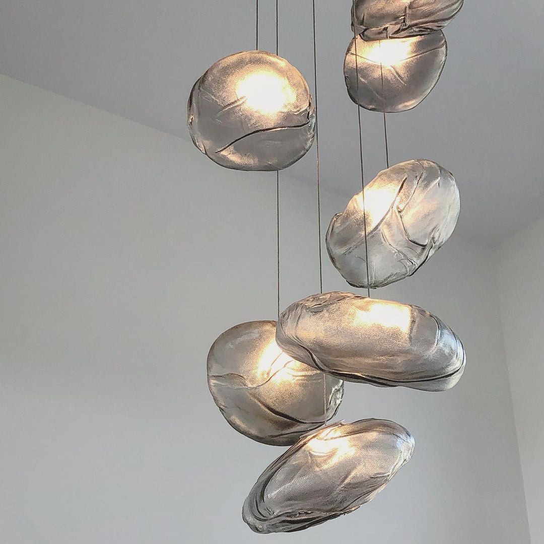 Multi-Head Irregular Glass Bubble Chandelier K216