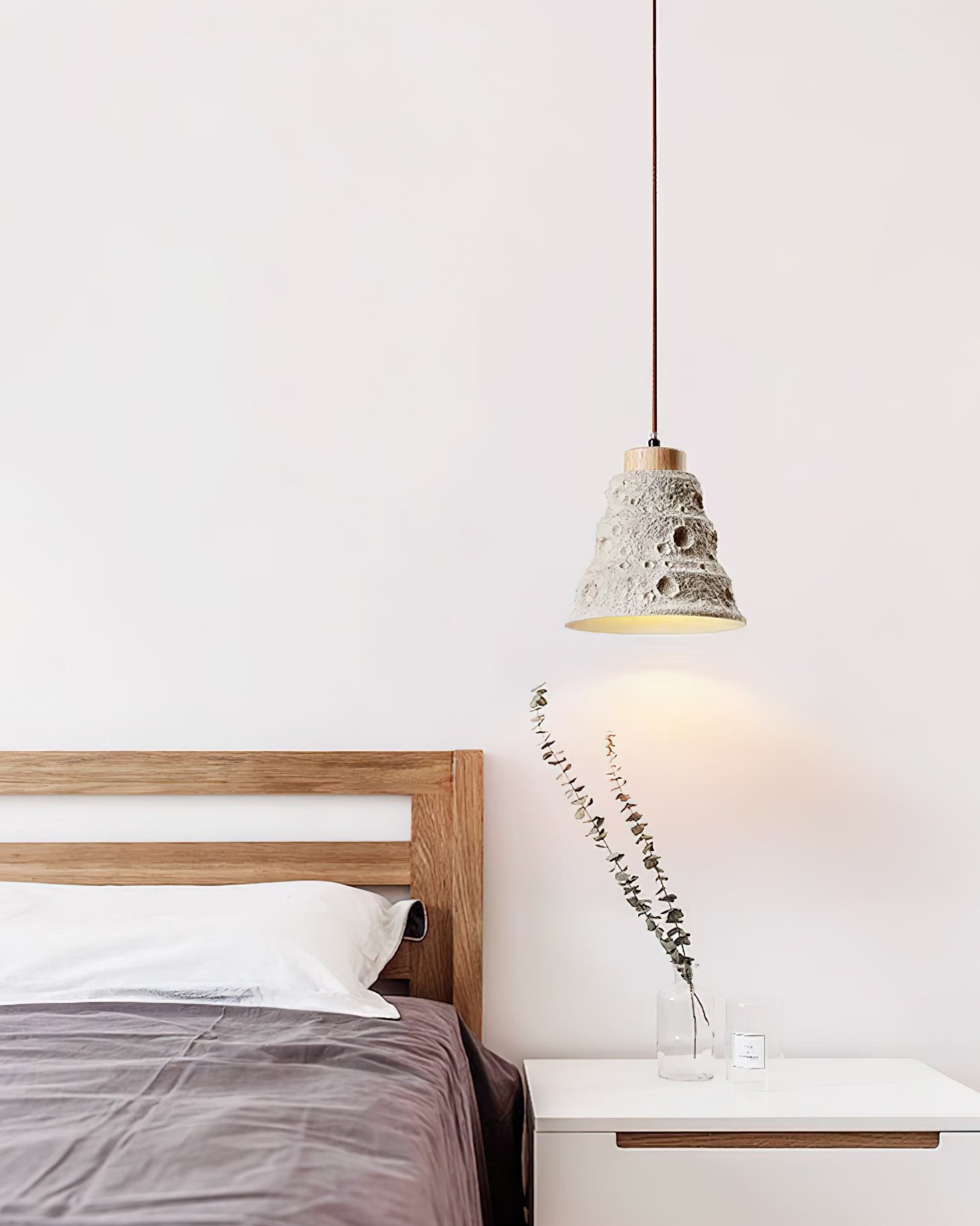 Japanese Wabi Sabi Cement Bell Shape Pendant Light K877