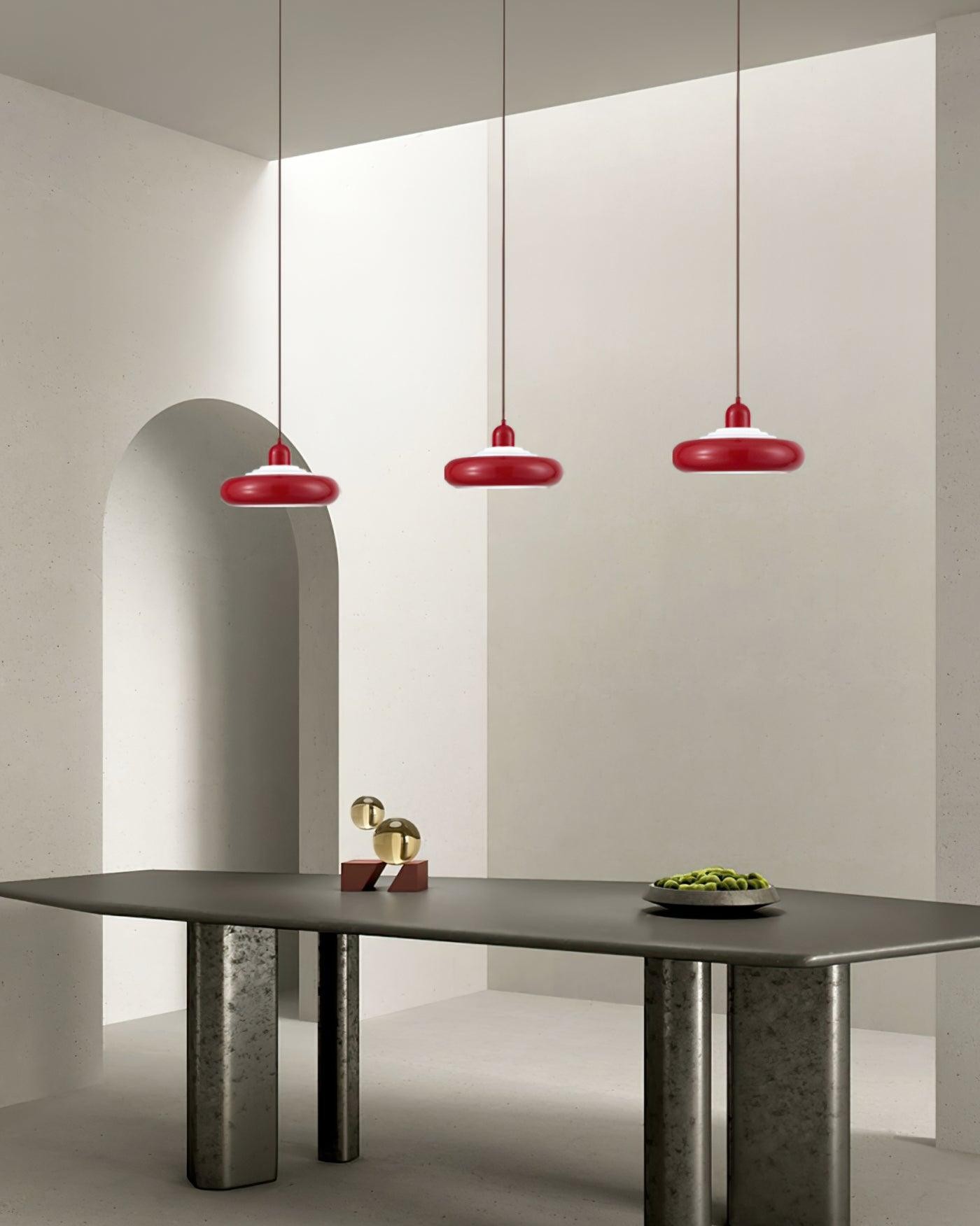 Multi-tiered Round Tower Cream Color Pendant Lamp K284