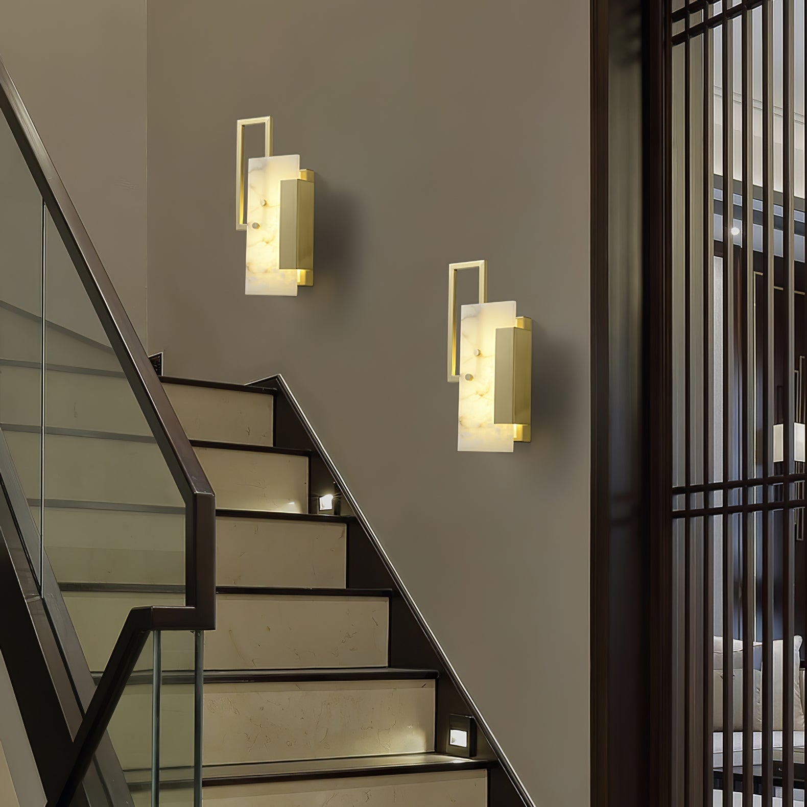 Althea Alabaster Wall Sconce D396