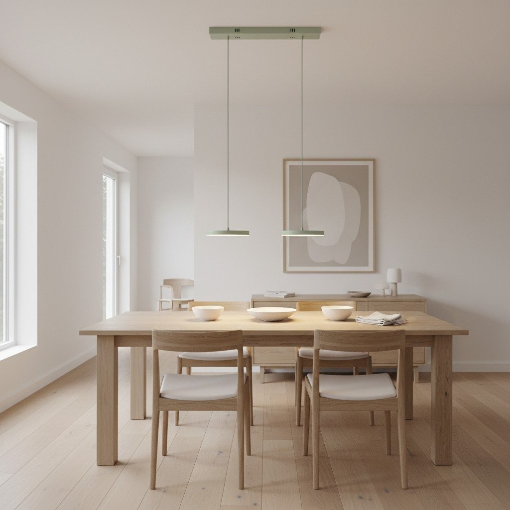 Feranox Minimal Disc Pendant - Statement Pendant Light for Dining K2217